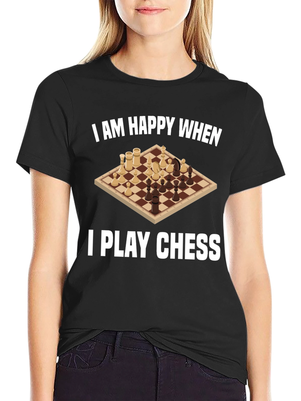 I am Happy When I Play Chess Graphic Tee