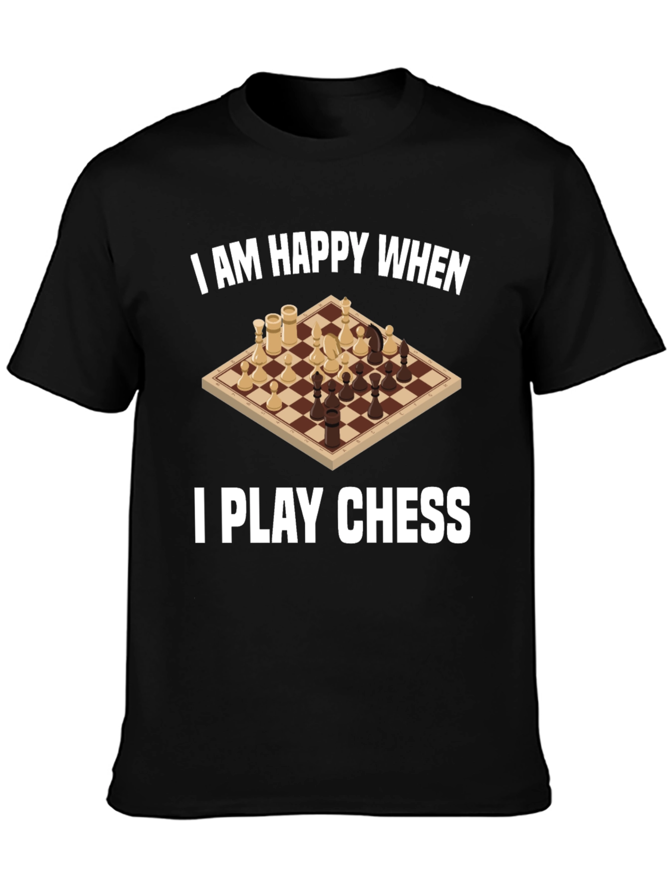 I am Happy When I Play Chess Graphic Tee