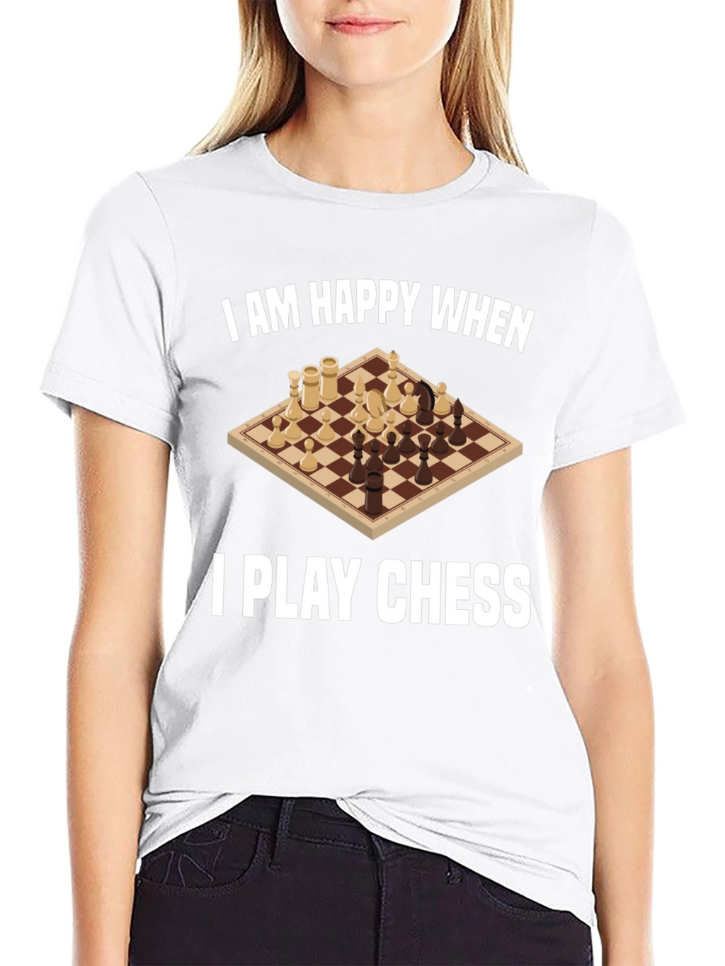 I am Happy When I Play Chess Graphic Tee