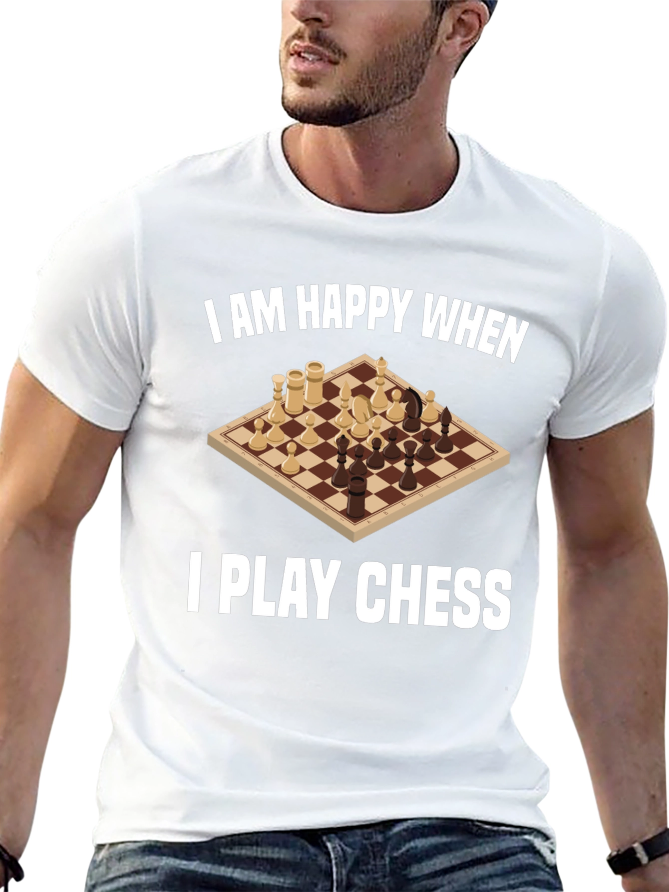 I am Happy When I Play Chess Graphic Tee