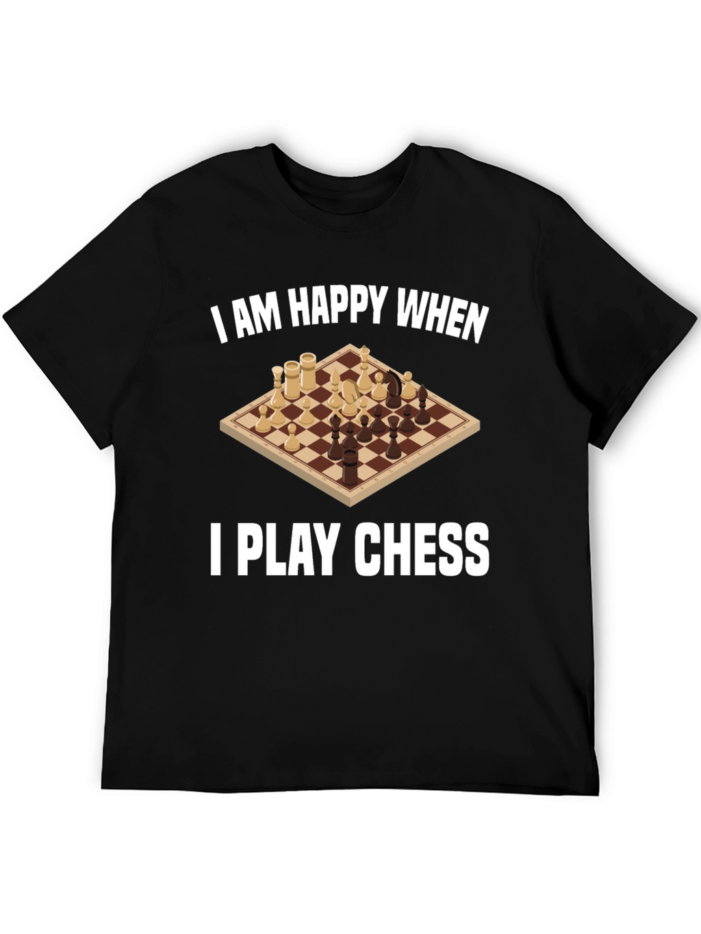 I am Happy When I Play Chess Graphic Tee