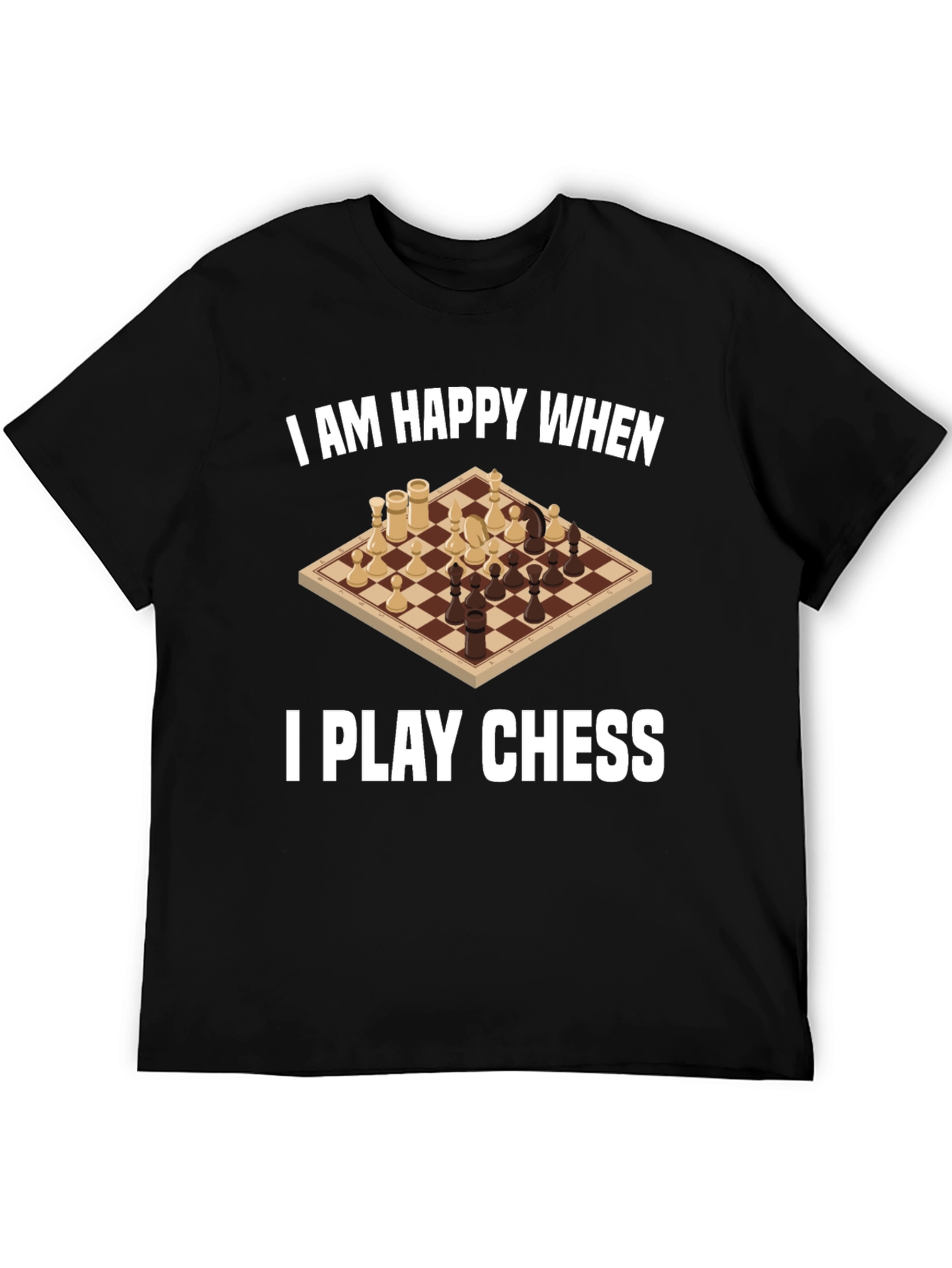 I am Happy When I Play Chess Graphic Tee