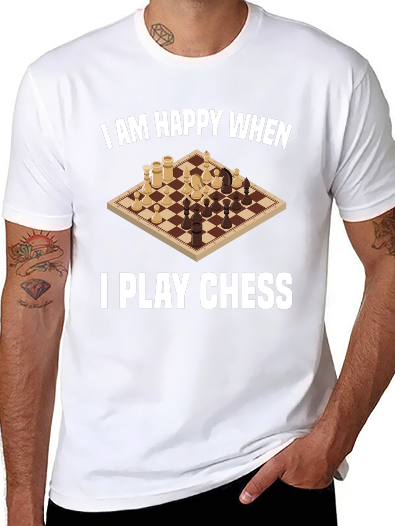I am Happy When I Play Chess Graphic Tee