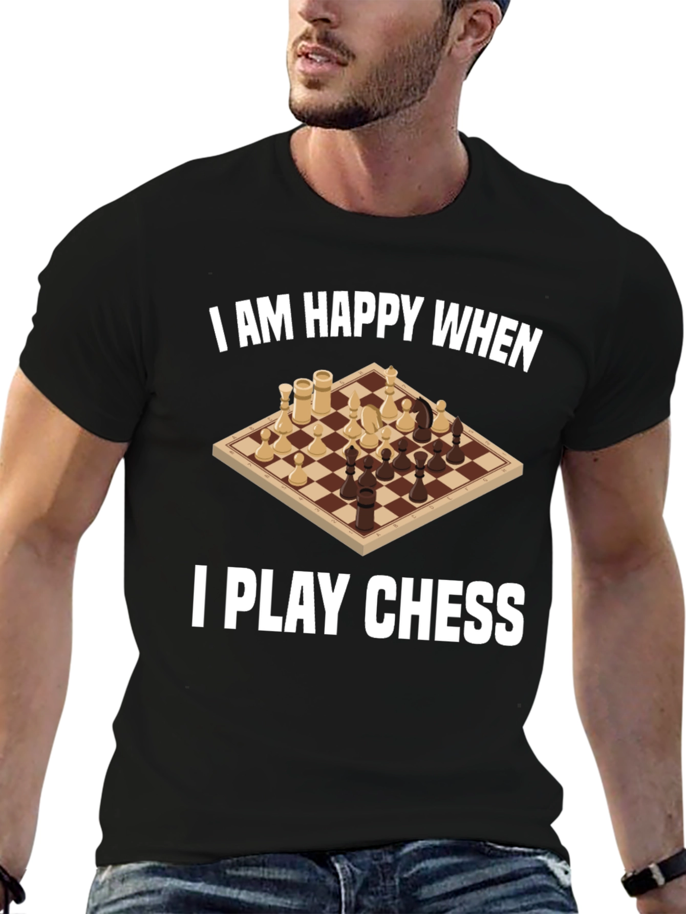I am Happy When I Play Chess Graphic Tee