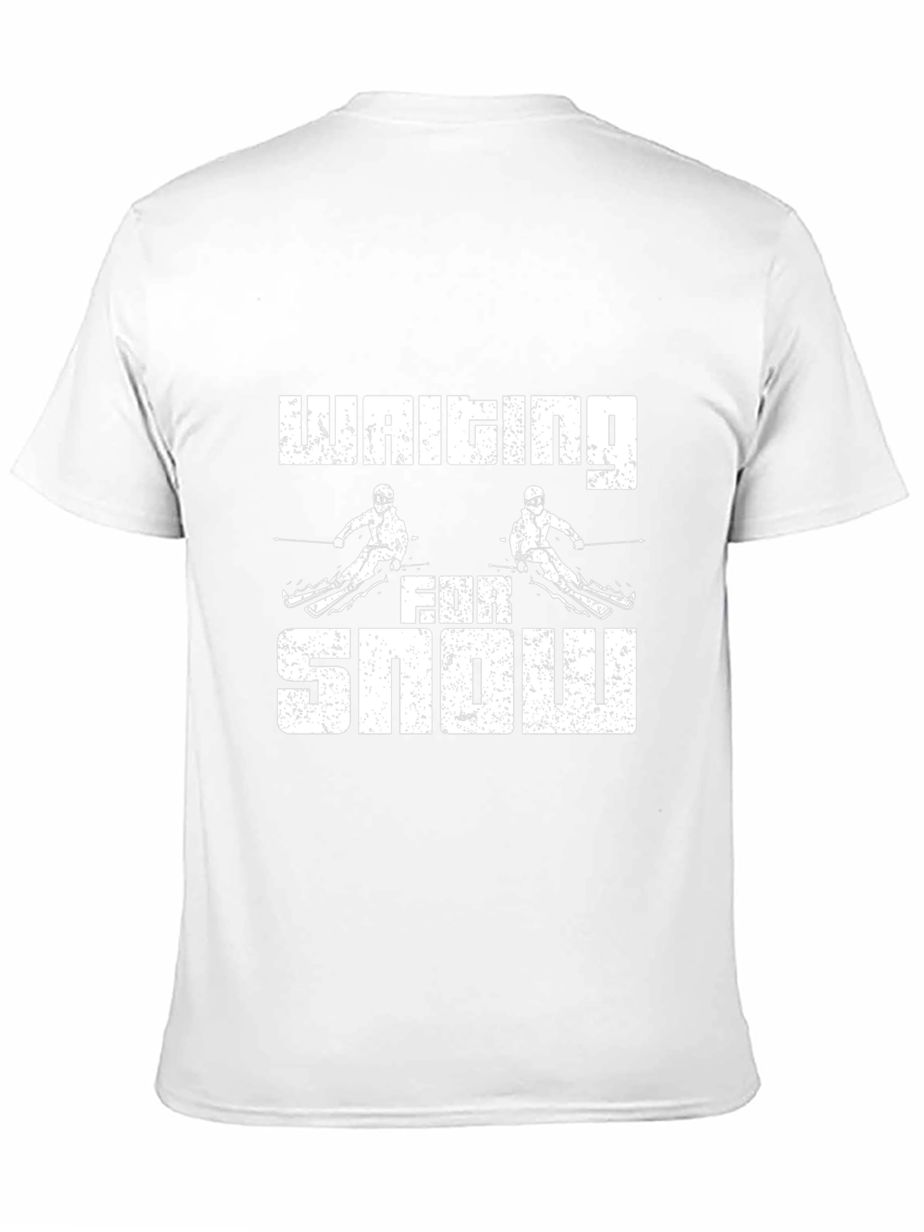 Waiting For Snow Graphic Tee - Skiing T-Shirt