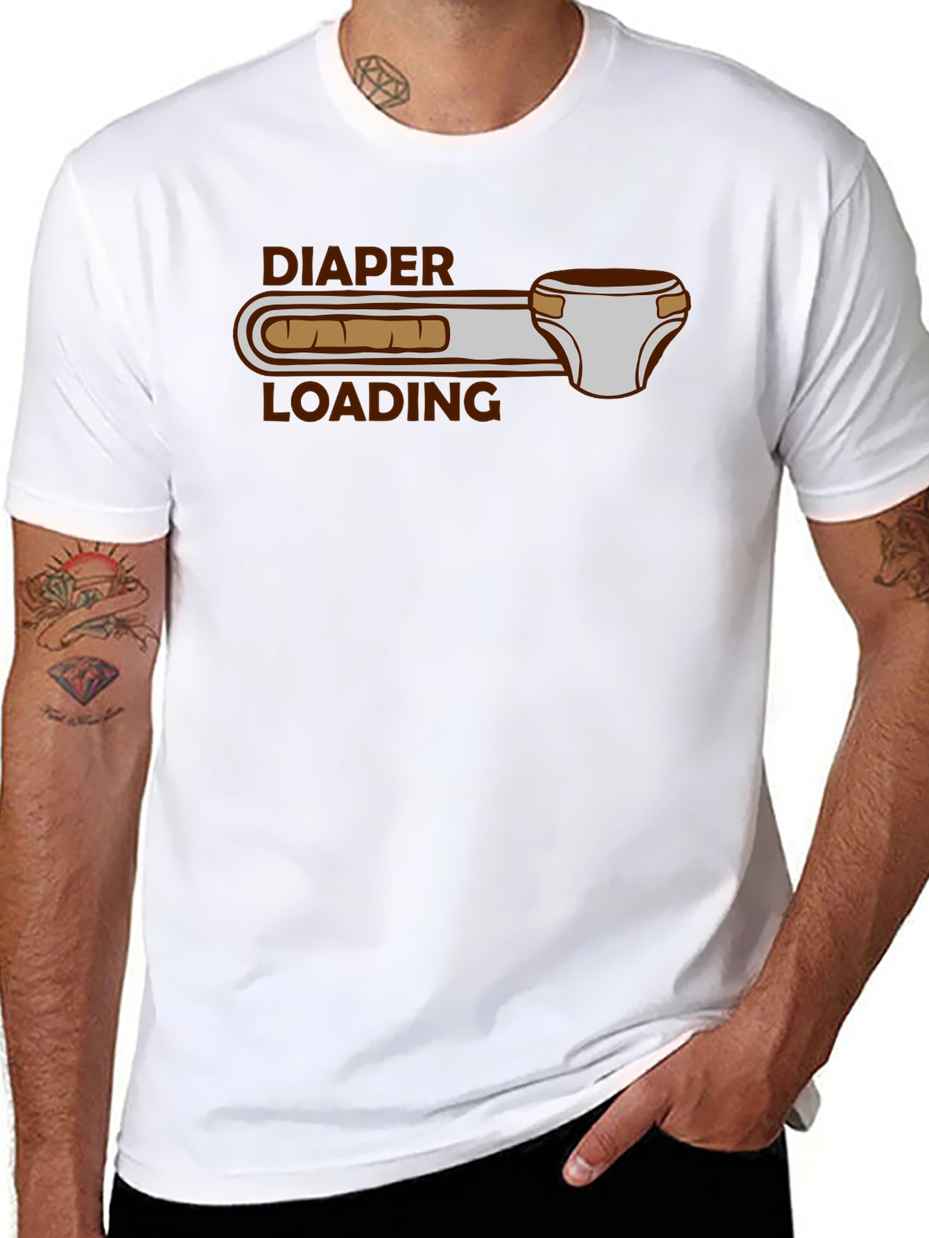 Diaper Loading Funny Graphic Tee Shirt