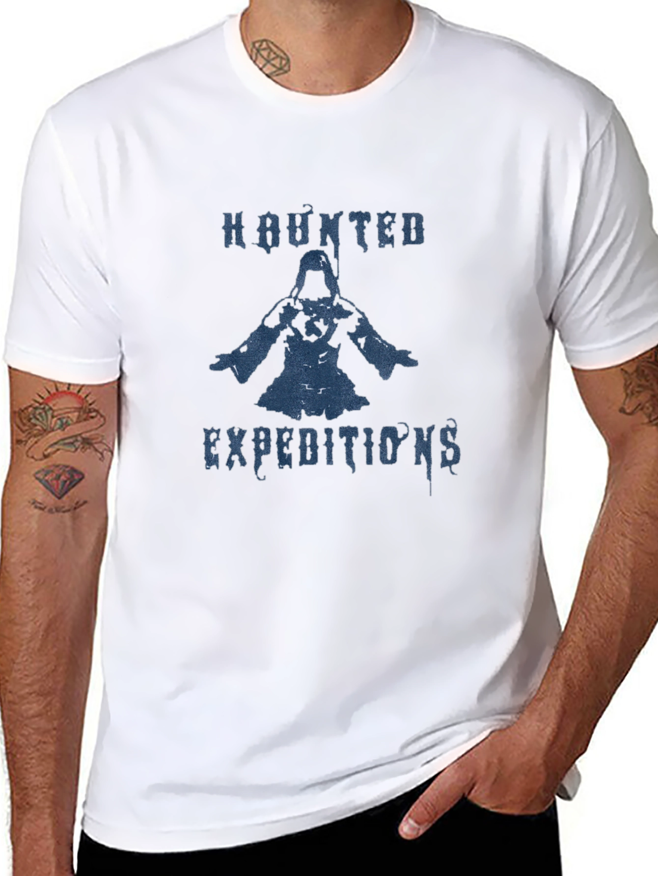 Haunted Expeditions Black Graphic T-Shirt