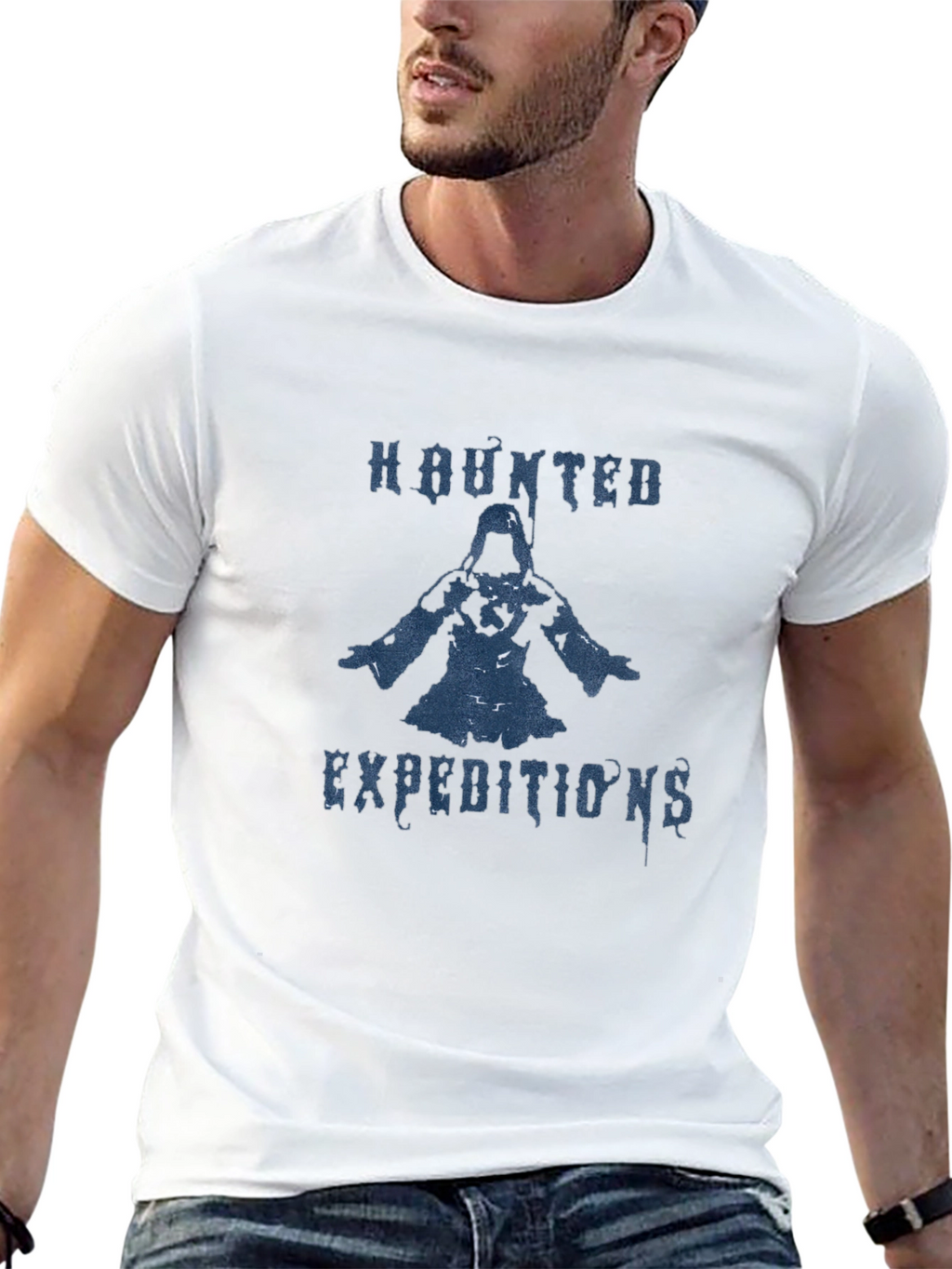 Haunted Expeditions Black Graphic T-Shirt