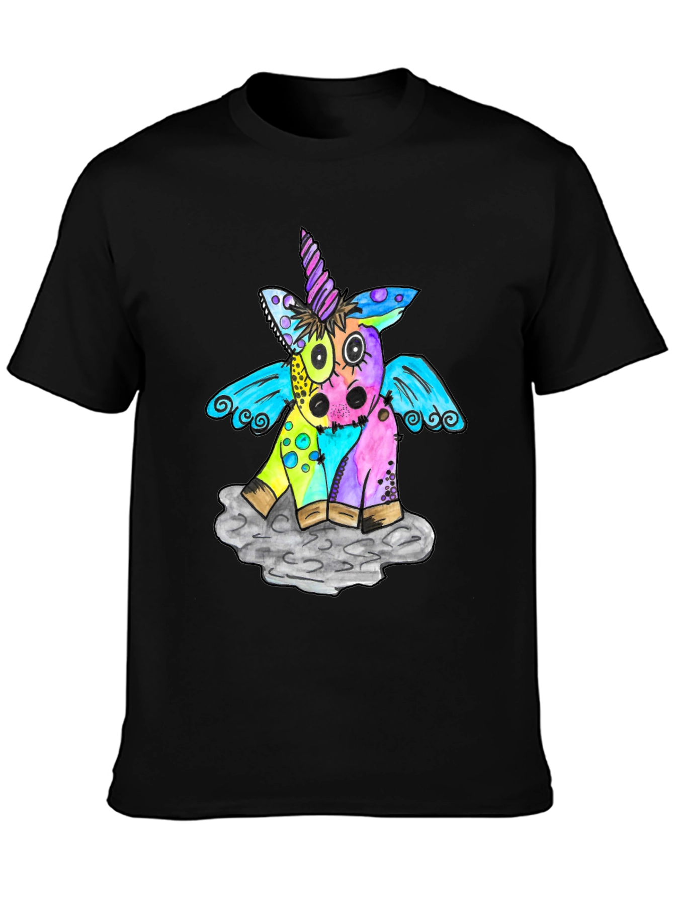 Unicorn Graphic Print T-Shirt