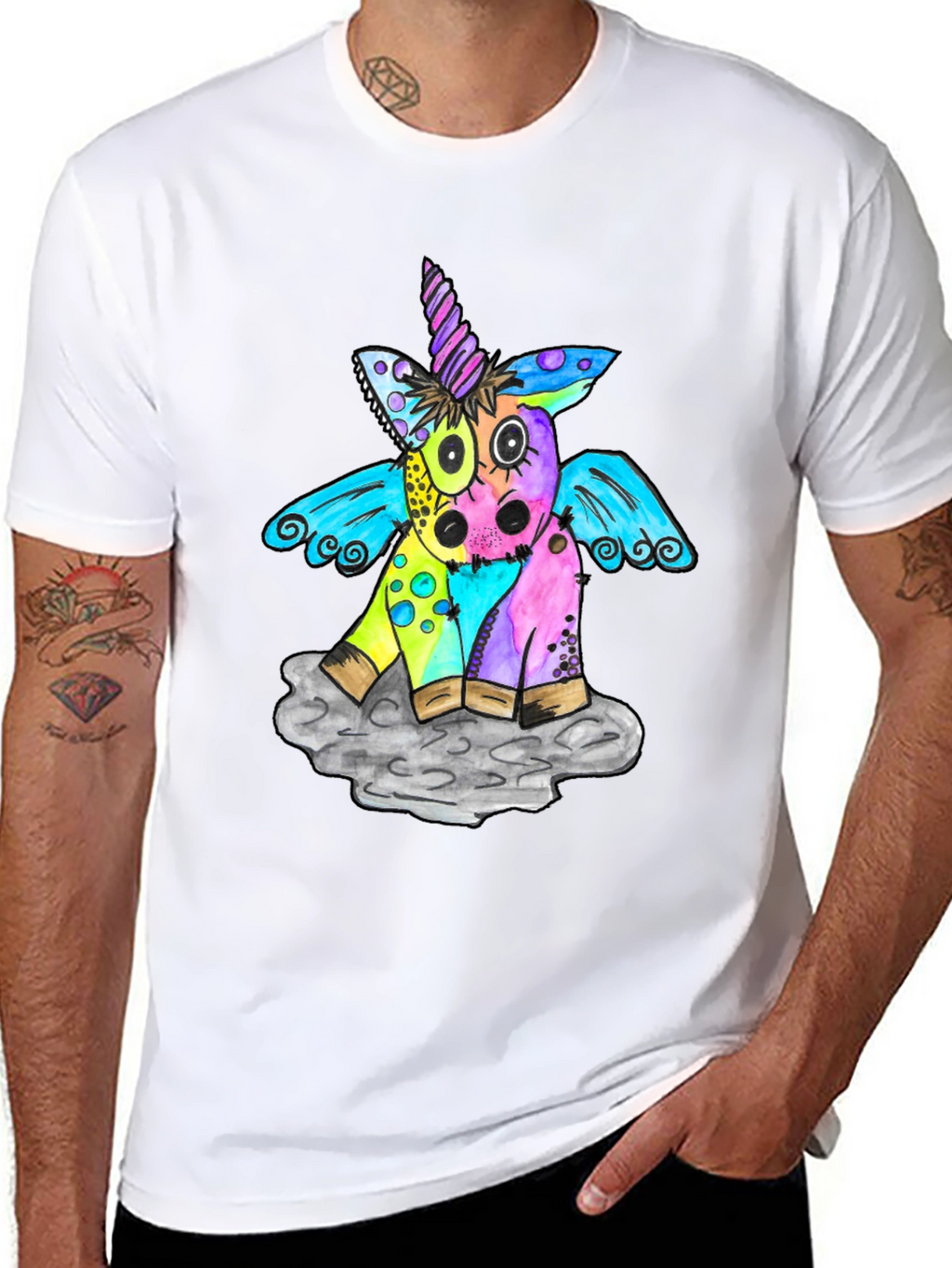 Unicorn Graphic Print T-Shirt