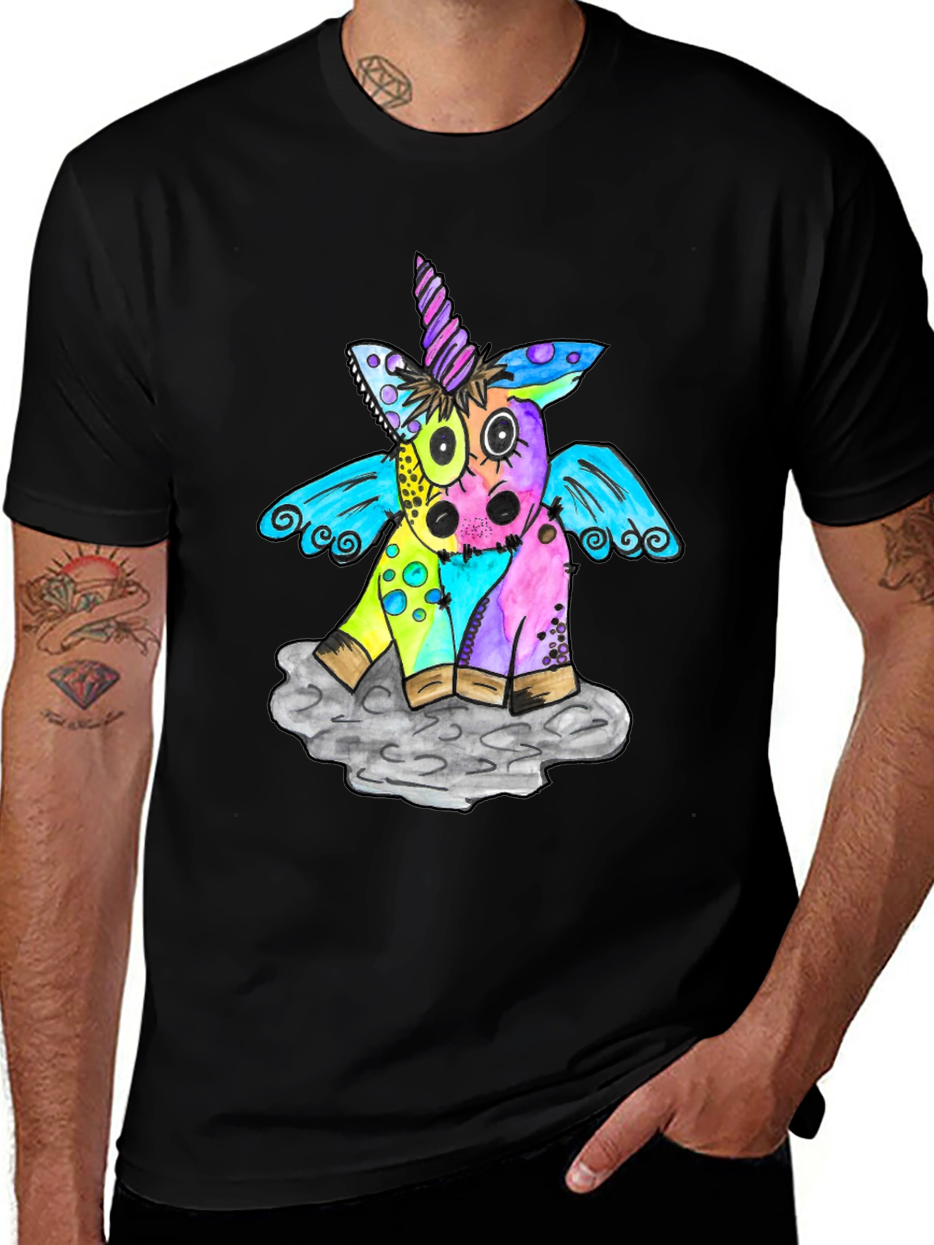 Unicorn Graphic Print T-Shirt