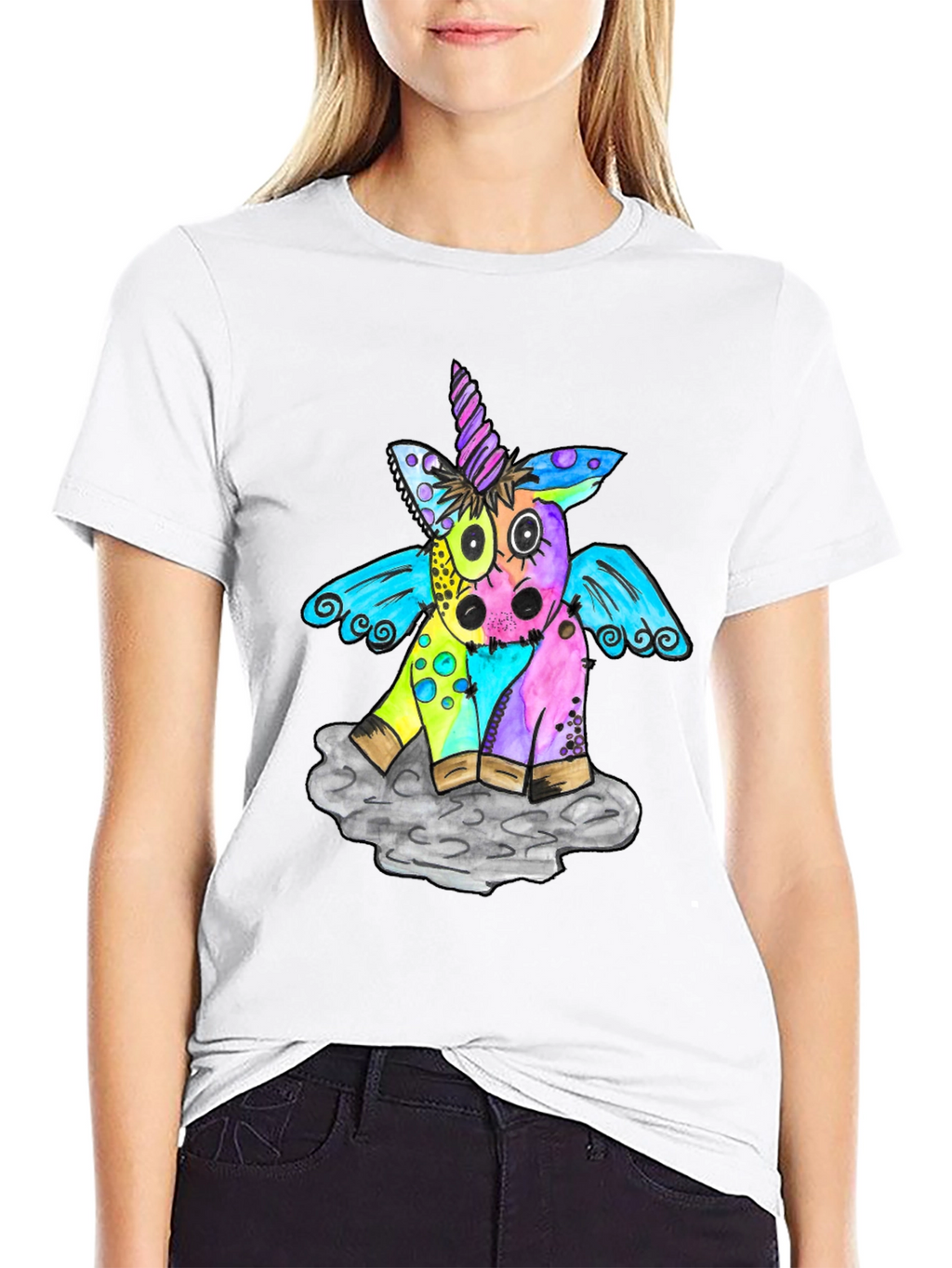 Unicorn Graphic Print T-Shirt