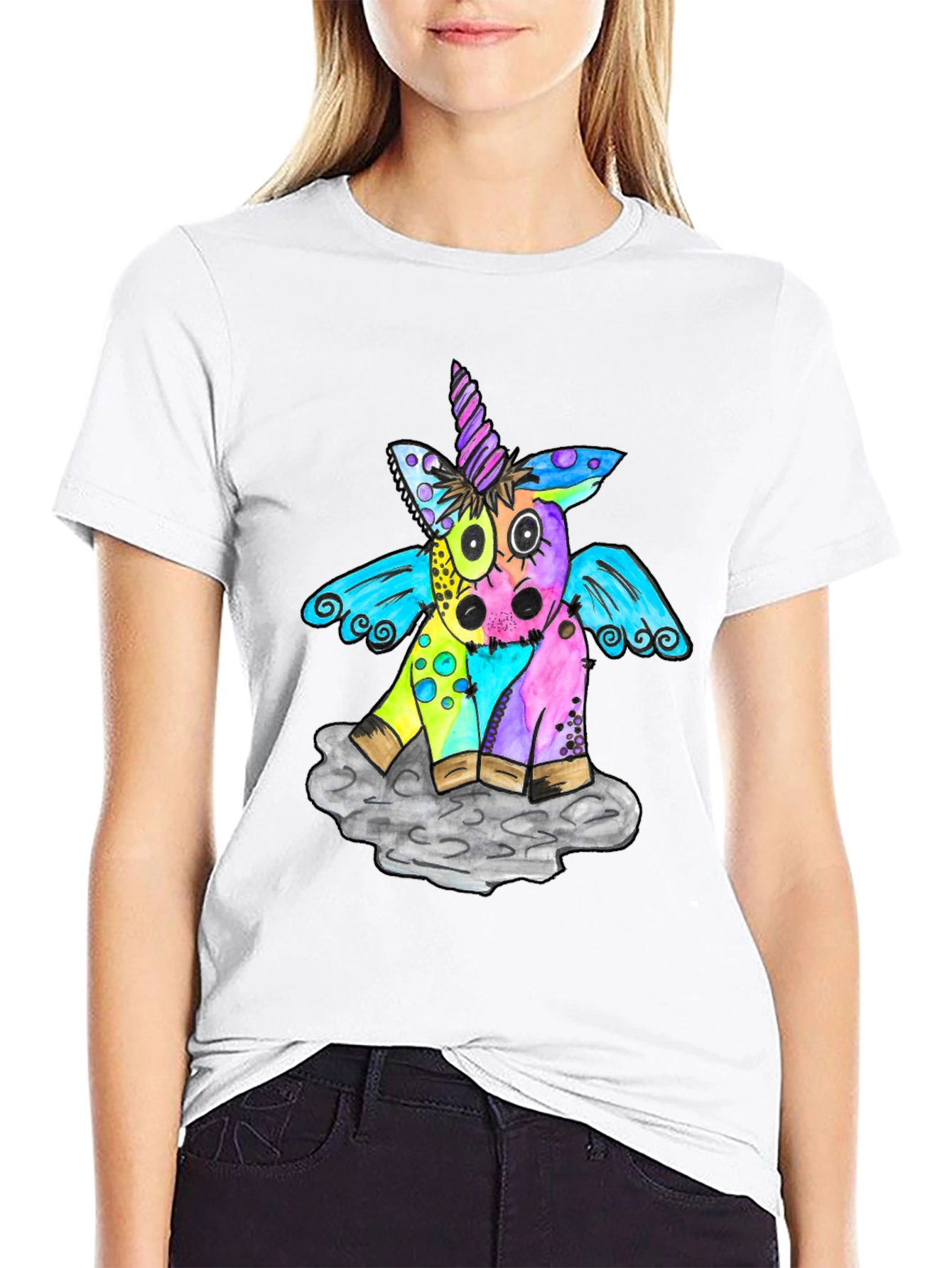 Unicorn Graphic Print T-Shirt