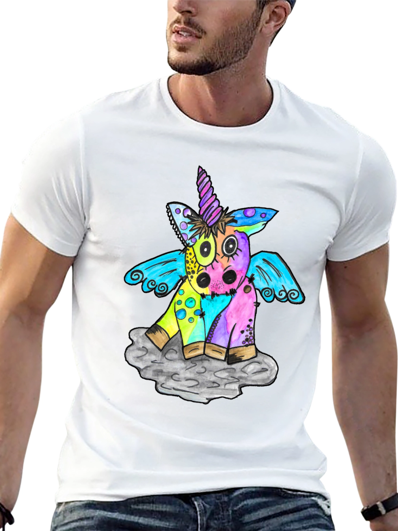 Unicorn Graphic Print T-Shirt