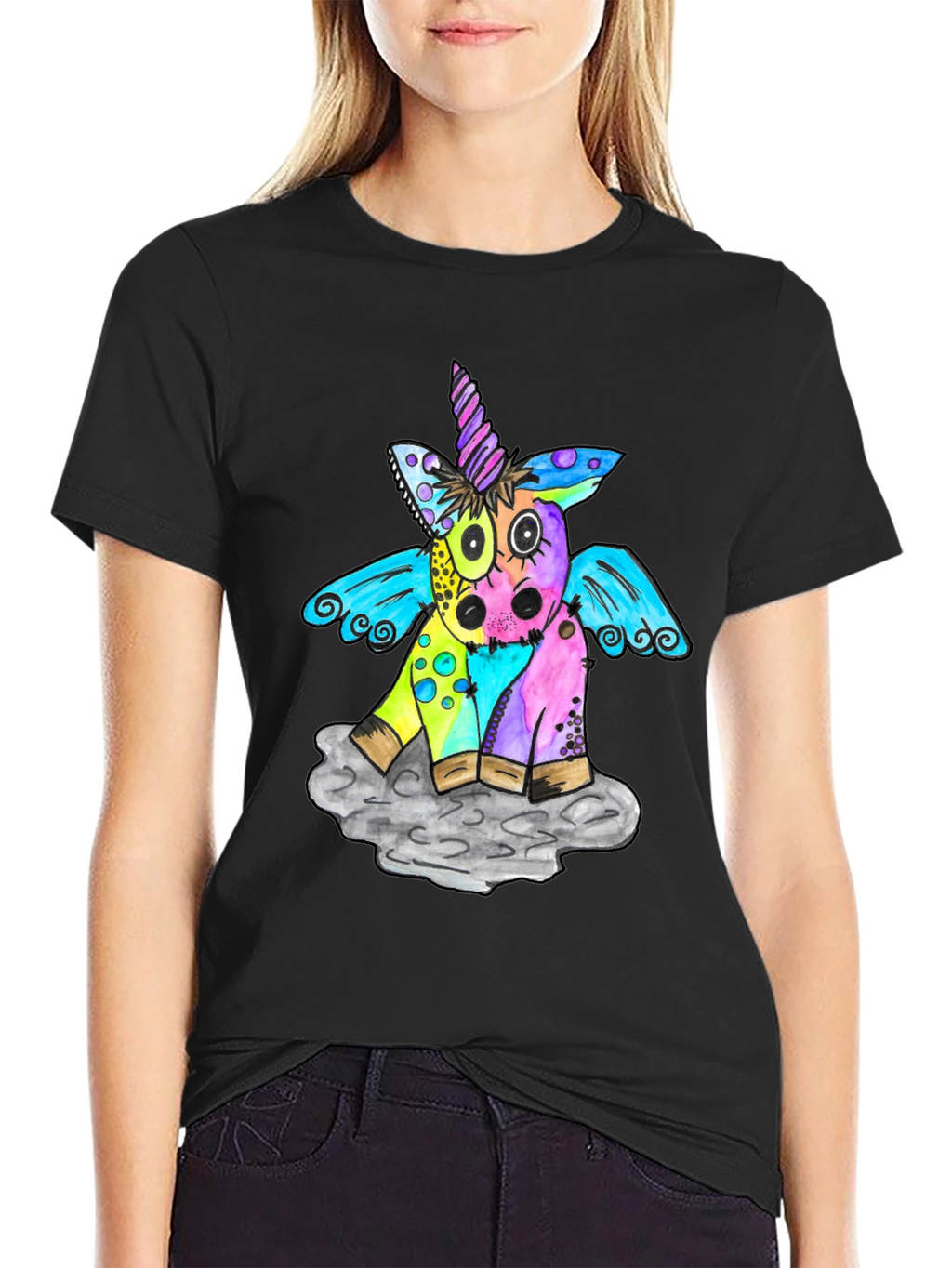Unicorn Graphic Print T-Shirt