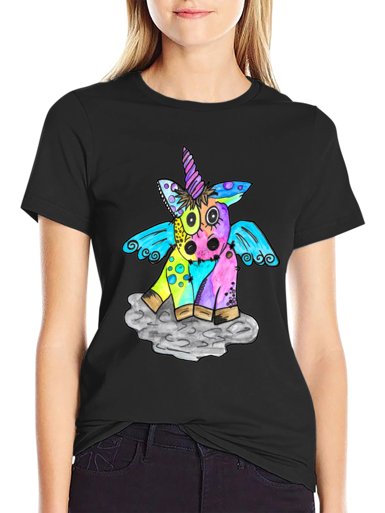 Unicorn Graphic Print T-Shirt
