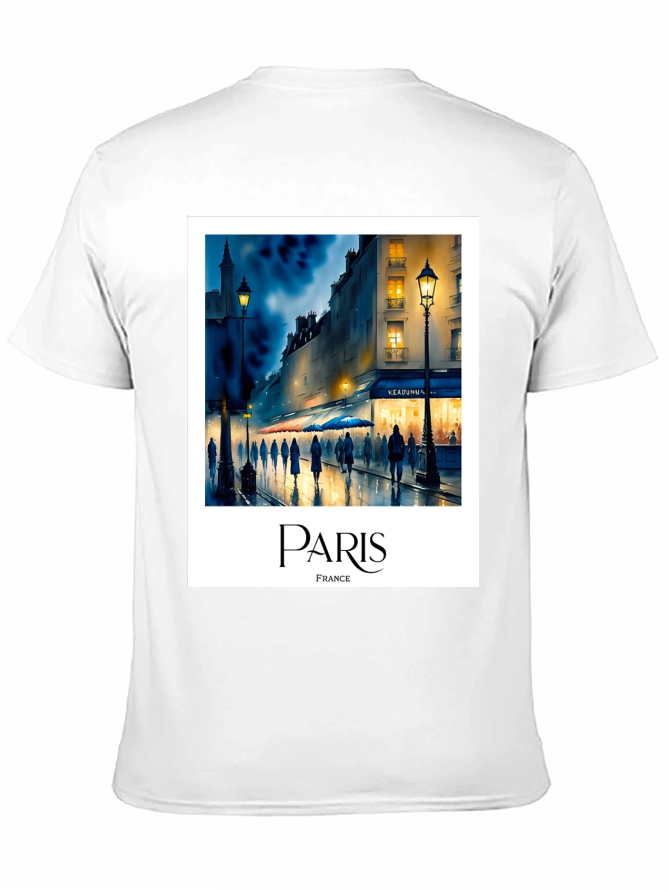 Paris France Black T-Shirt