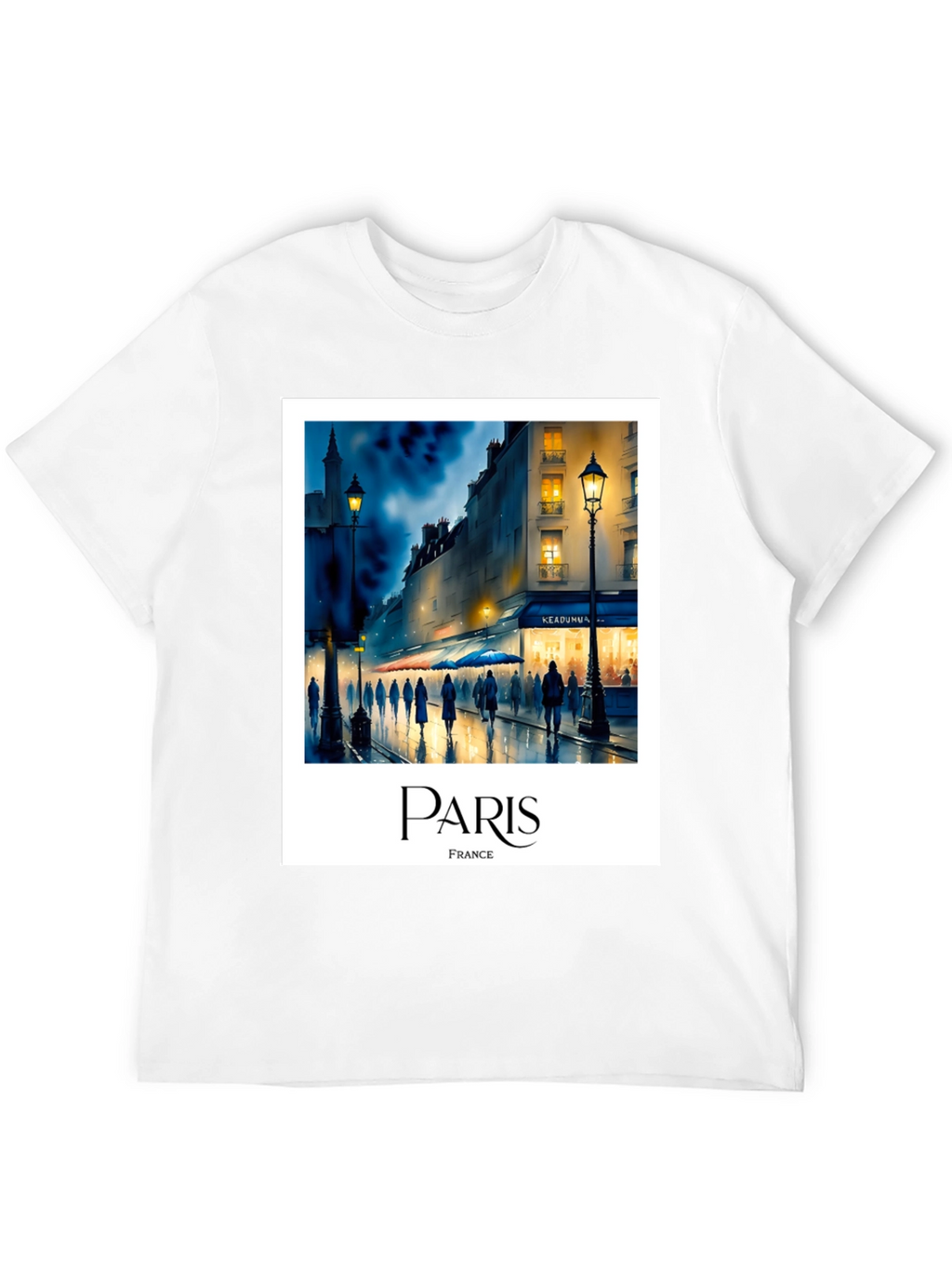 Paris France Black T-Shirt