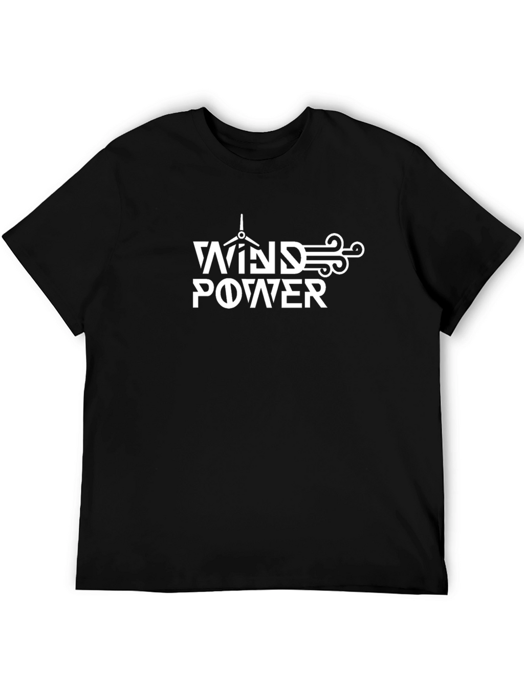 Wind Power Graphic T-Shirt - Eco-Friendly Design