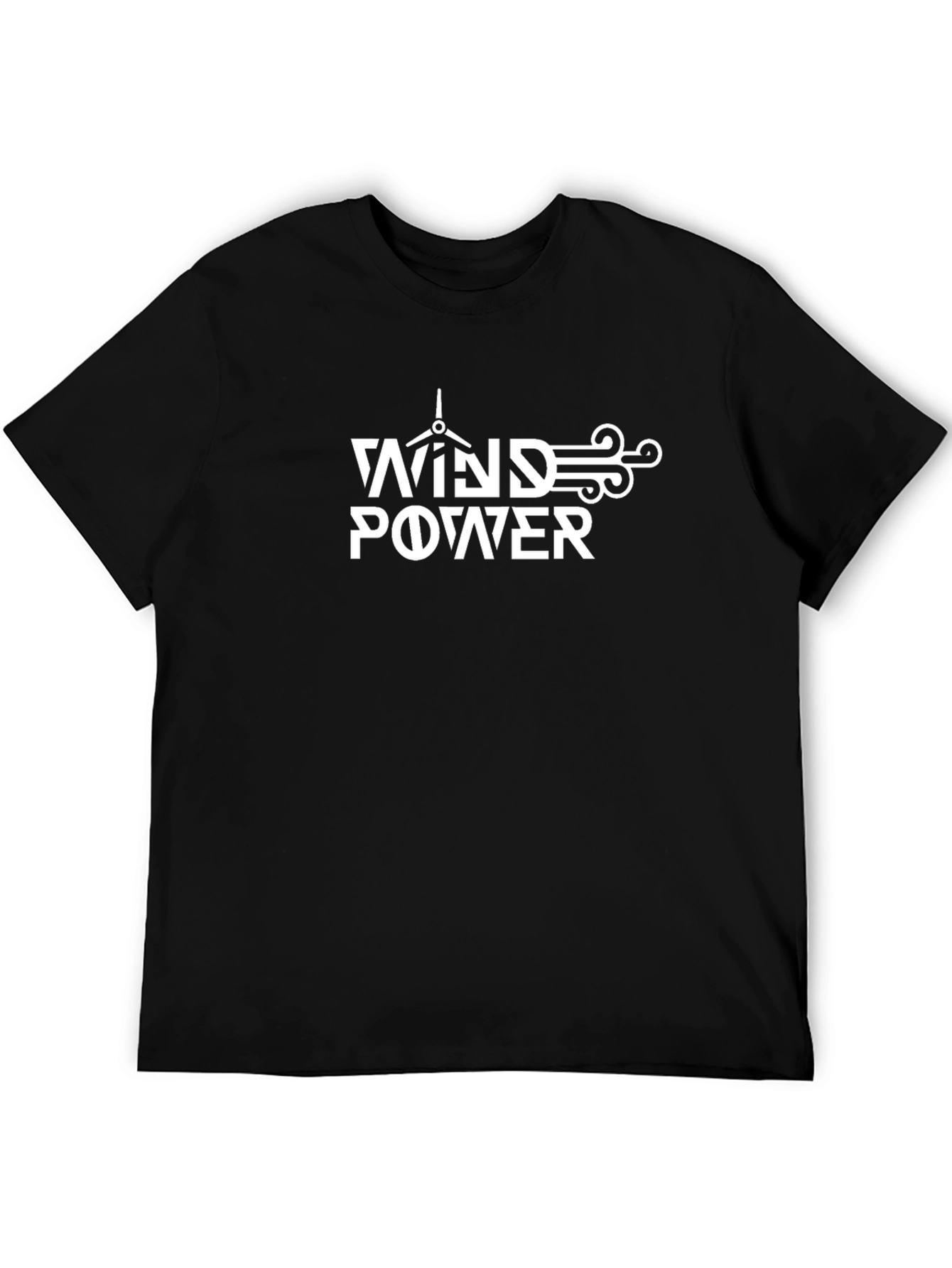 Wind Power Graphic T-Shirt - Eco-Friendly Design