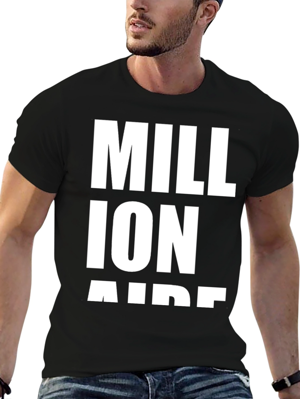 Millionaire Aide T-Shirt - Black Cotton Tee
