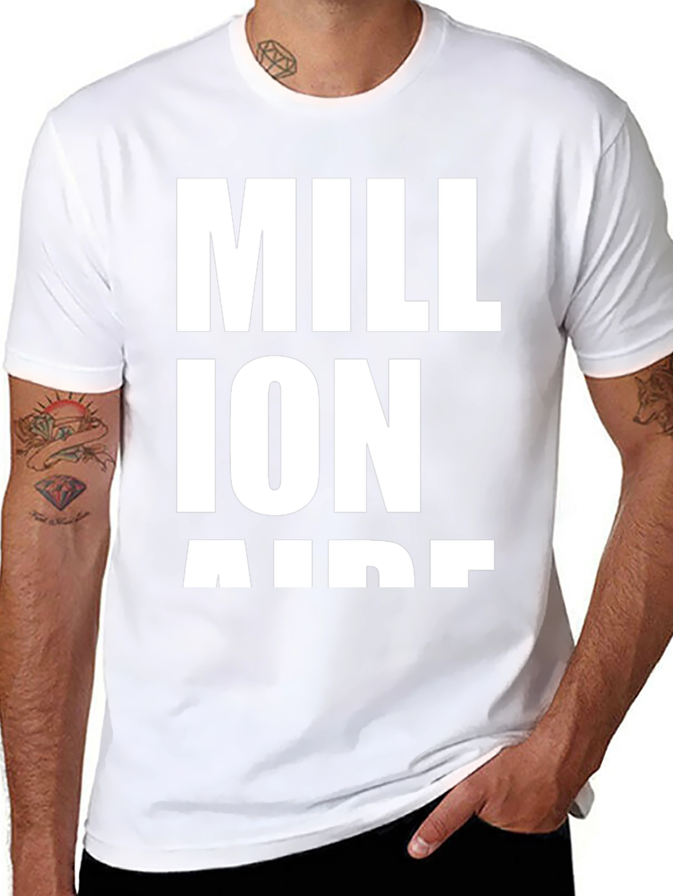 Millionaire Aide T-Shirt - Black Cotton Tee