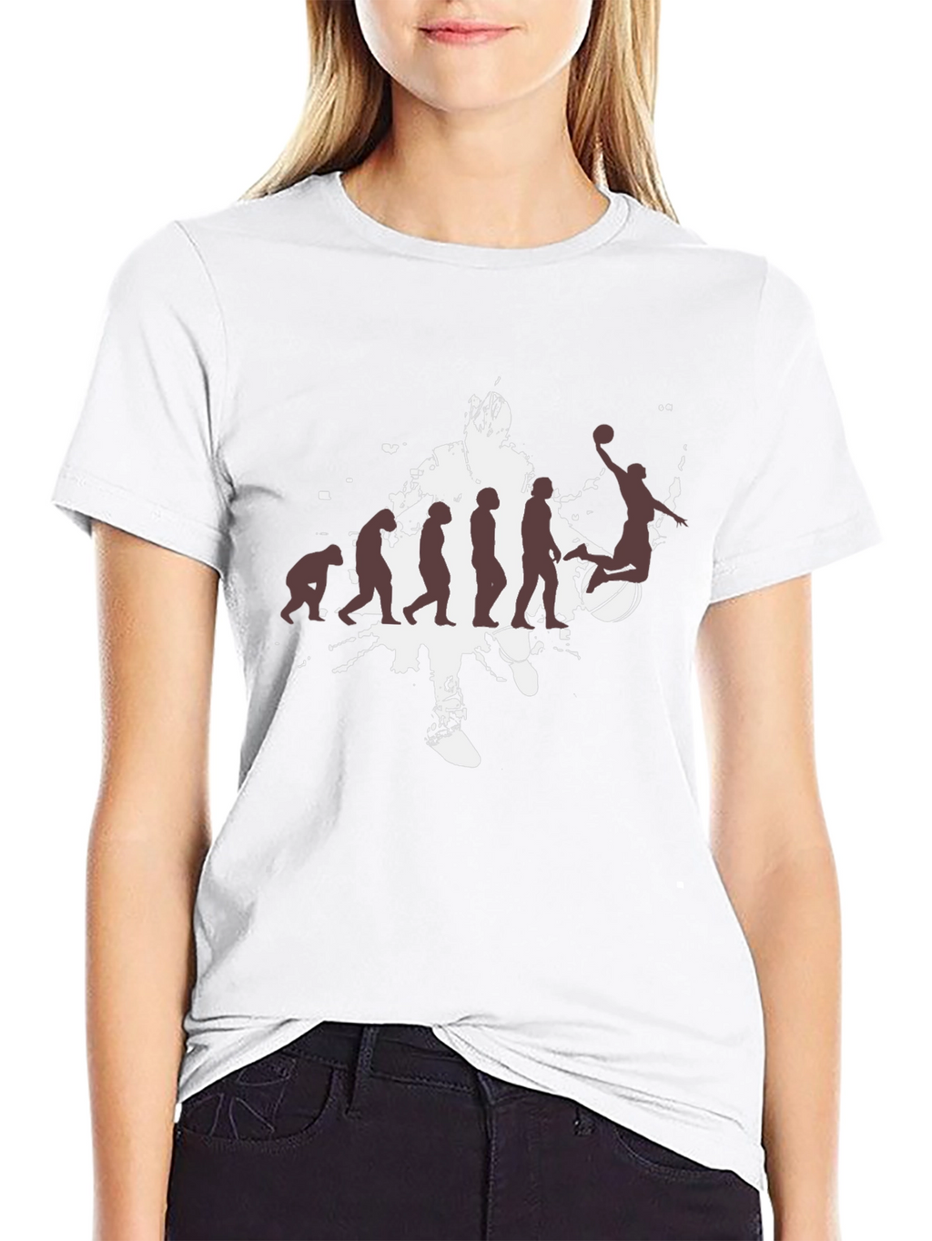 Basketball Evolution Mens Black T-Shirt