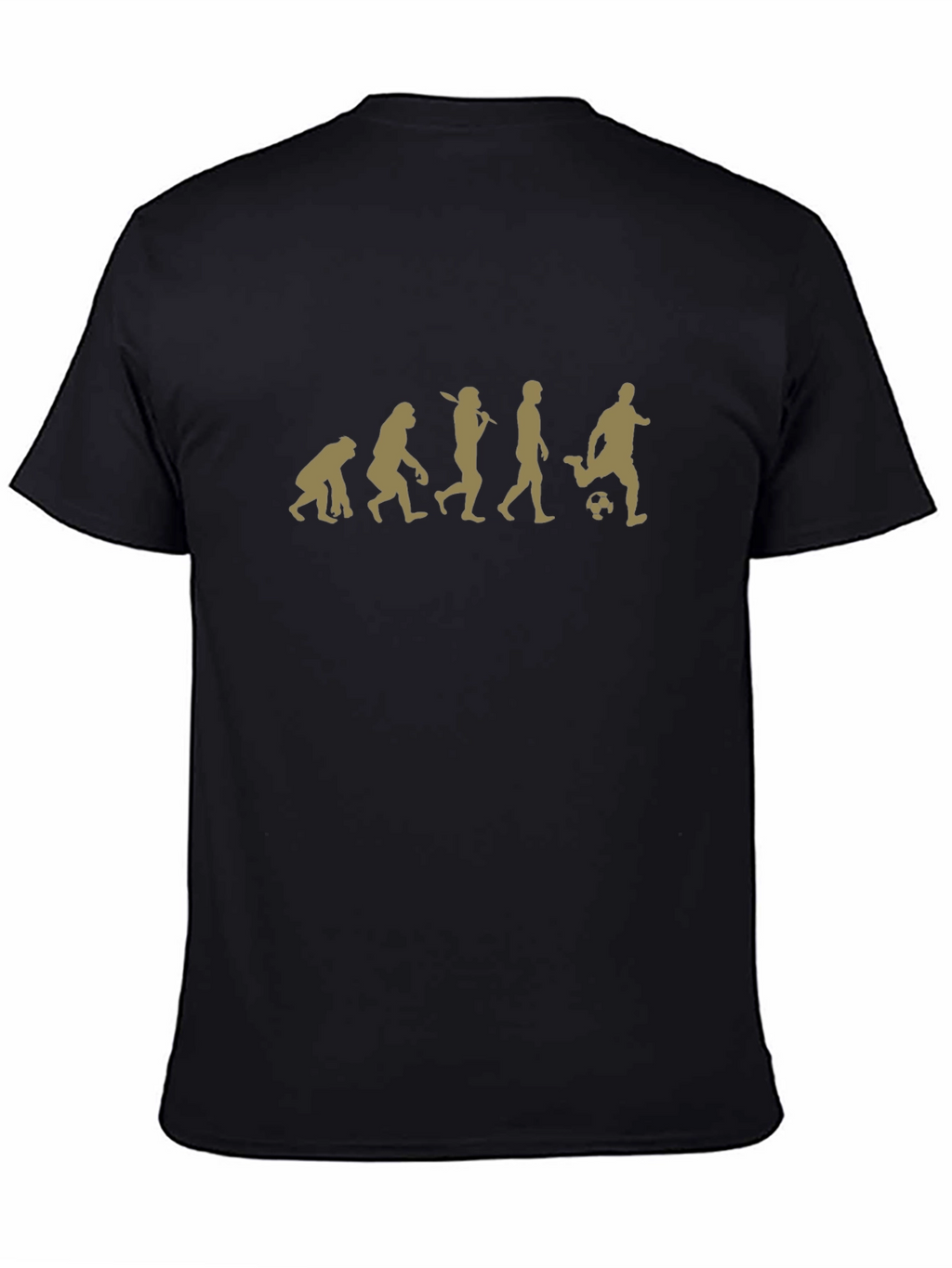 Evolution of Soccer Black Graphic Tee