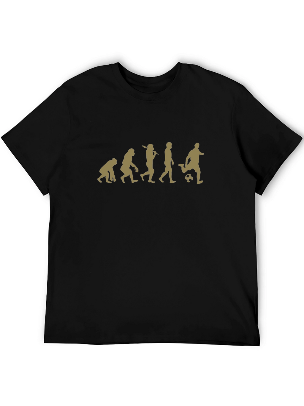Evolution of Soccer Black Graphic Tee