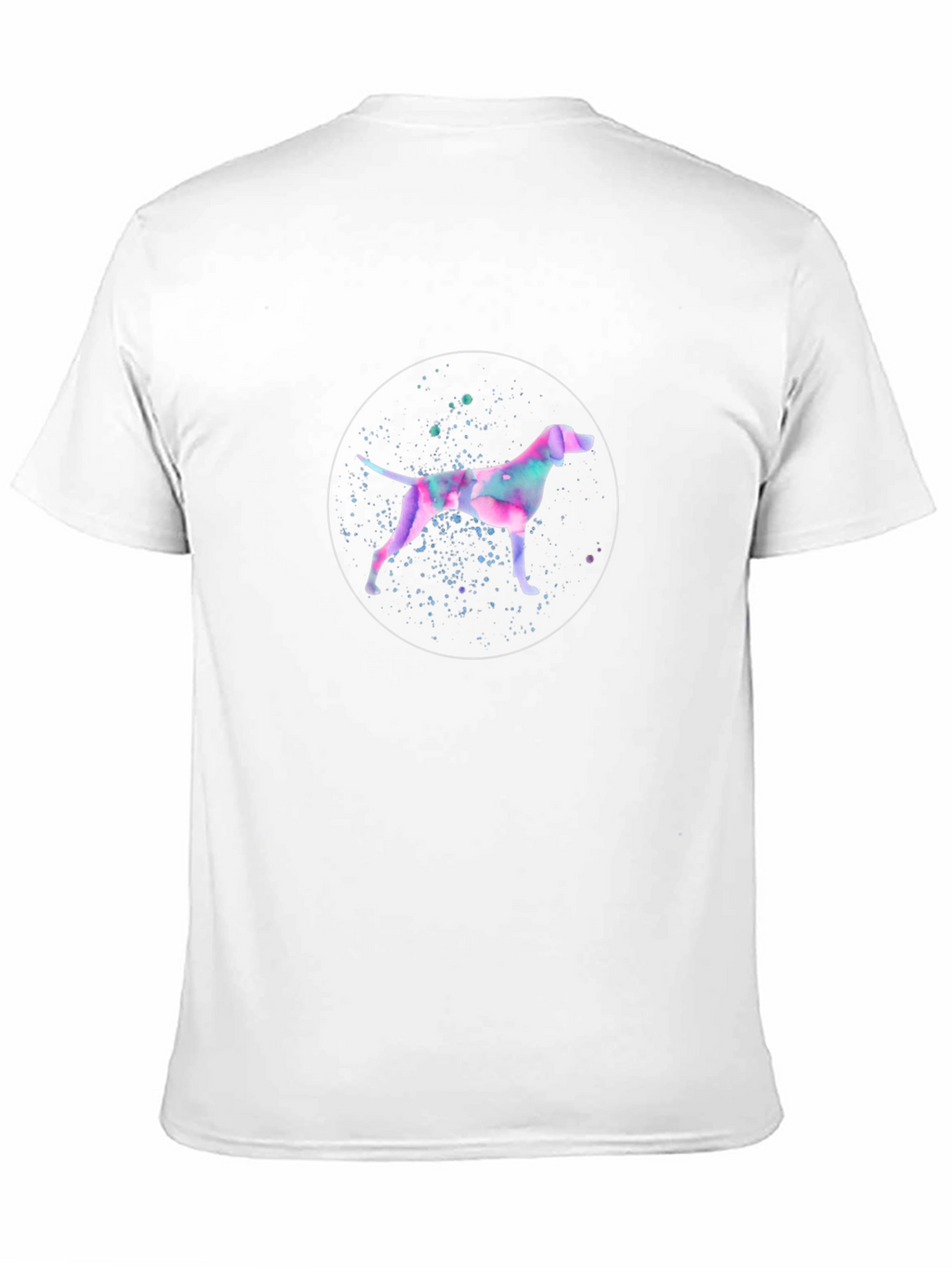 Watercolor Dog Graphic T-Shirt