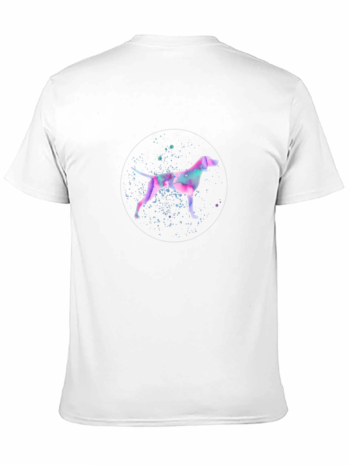 Watercolor Dog Graphic T-Shirt