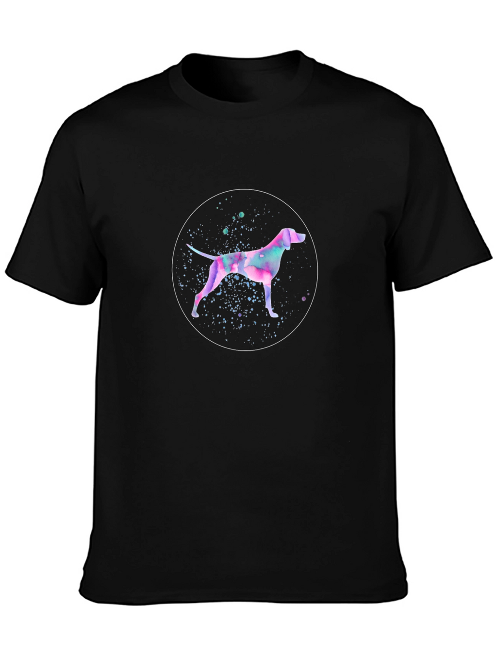 Watercolor Dog Graphic T-Shirt