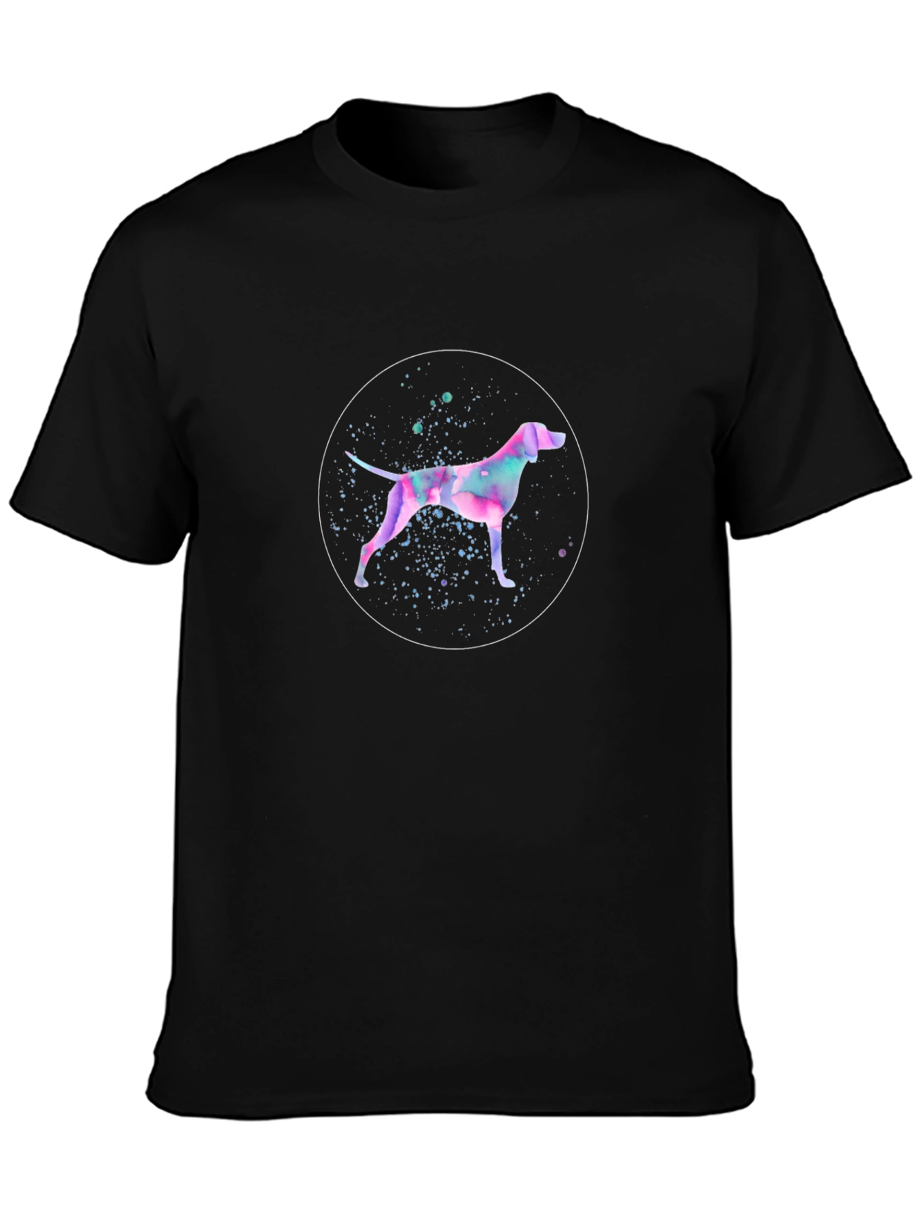 Watercolor Dog Graphic T-Shirt