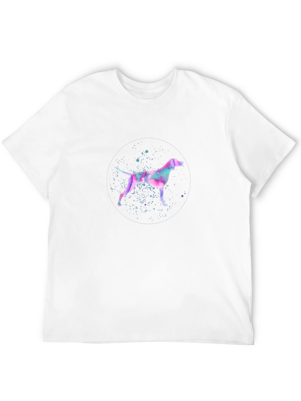 Watercolor Dog Graphic T-Shirt