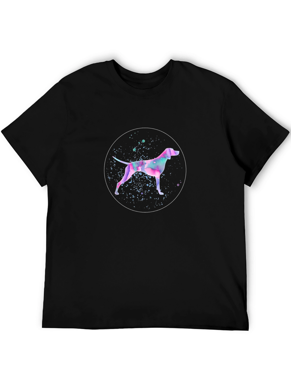 Watercolor Dog Graphic T-Shirt