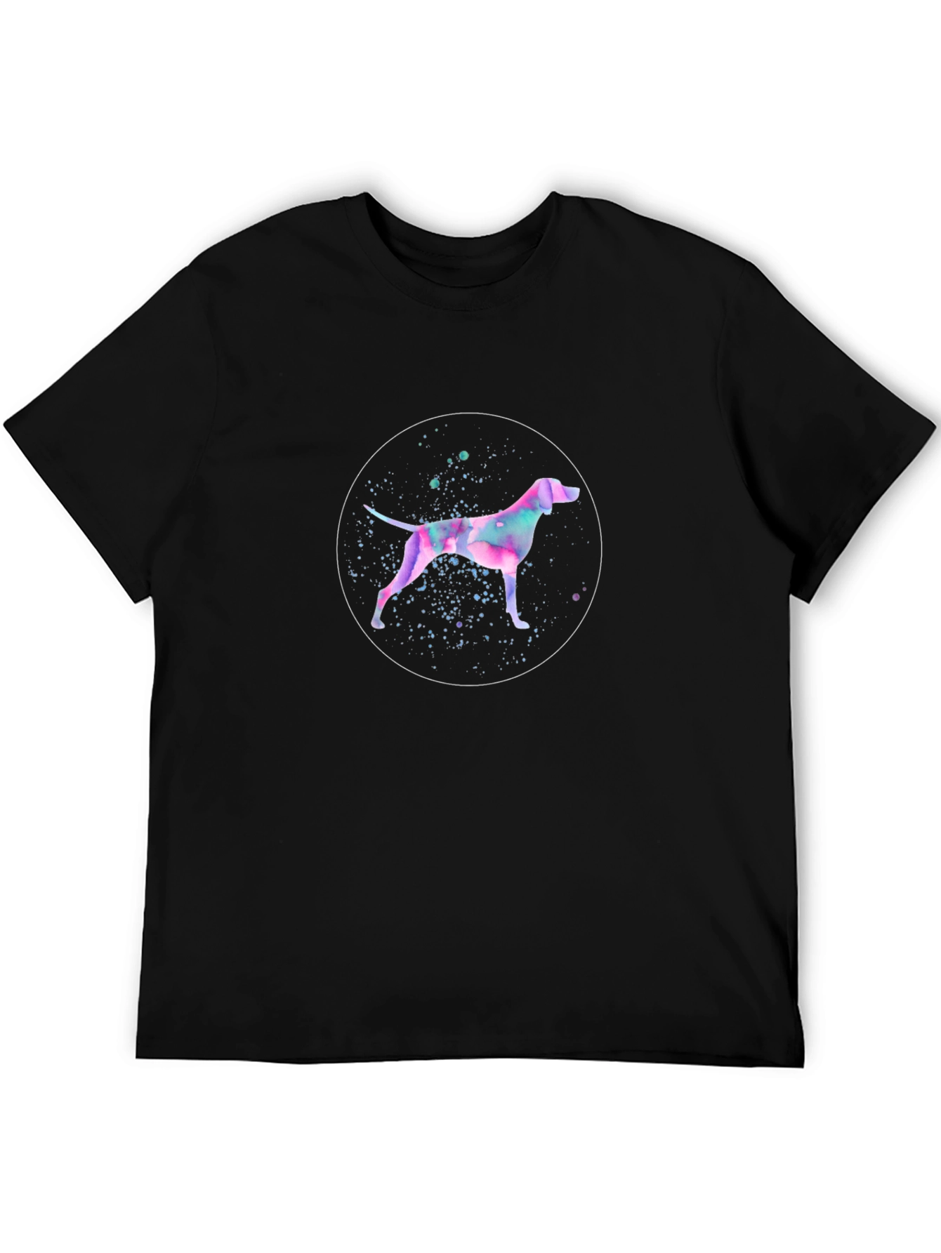 Watercolor Dog Graphic T-Shirt