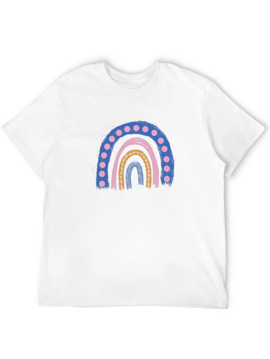 Retro Rainbow Graphic Tee - Comfort and Style