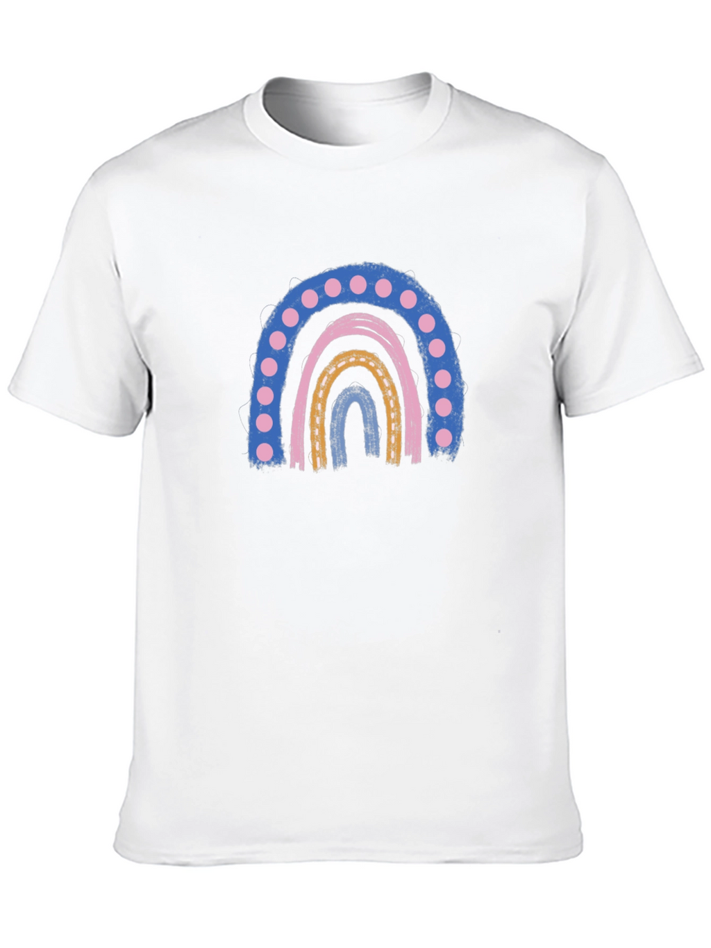 Retro Rainbow Graphic Tee - Comfort and Style