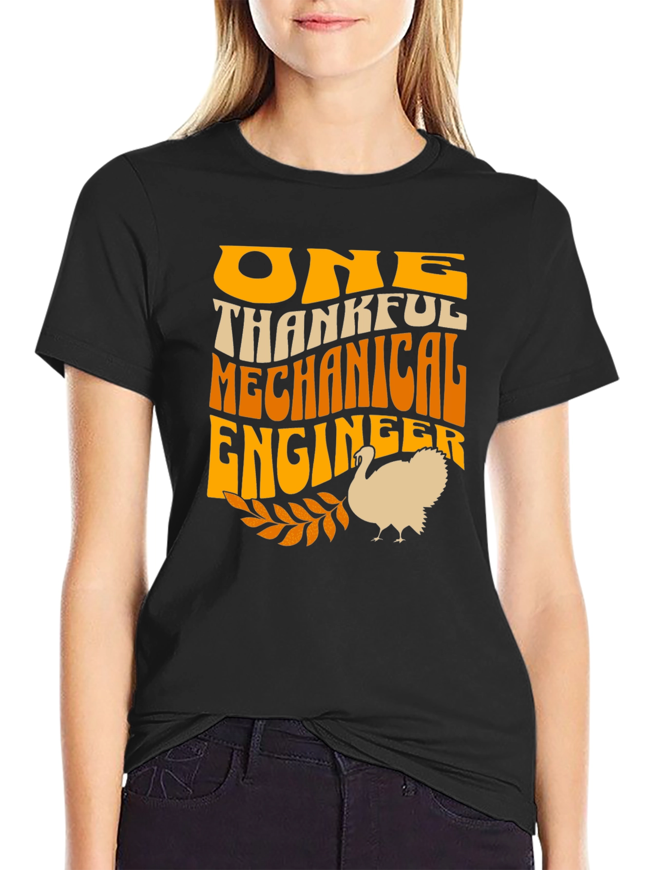 Thankful Mechanical Engineer Thanksgiving T-Shirt
