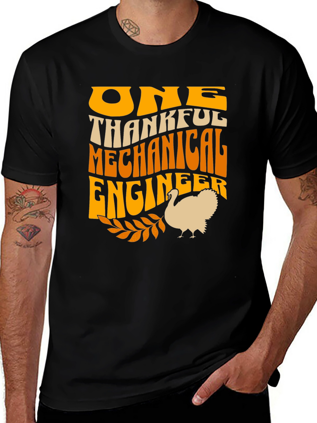 Thankful Mechanical Engineer Thanksgiving T-Shirt