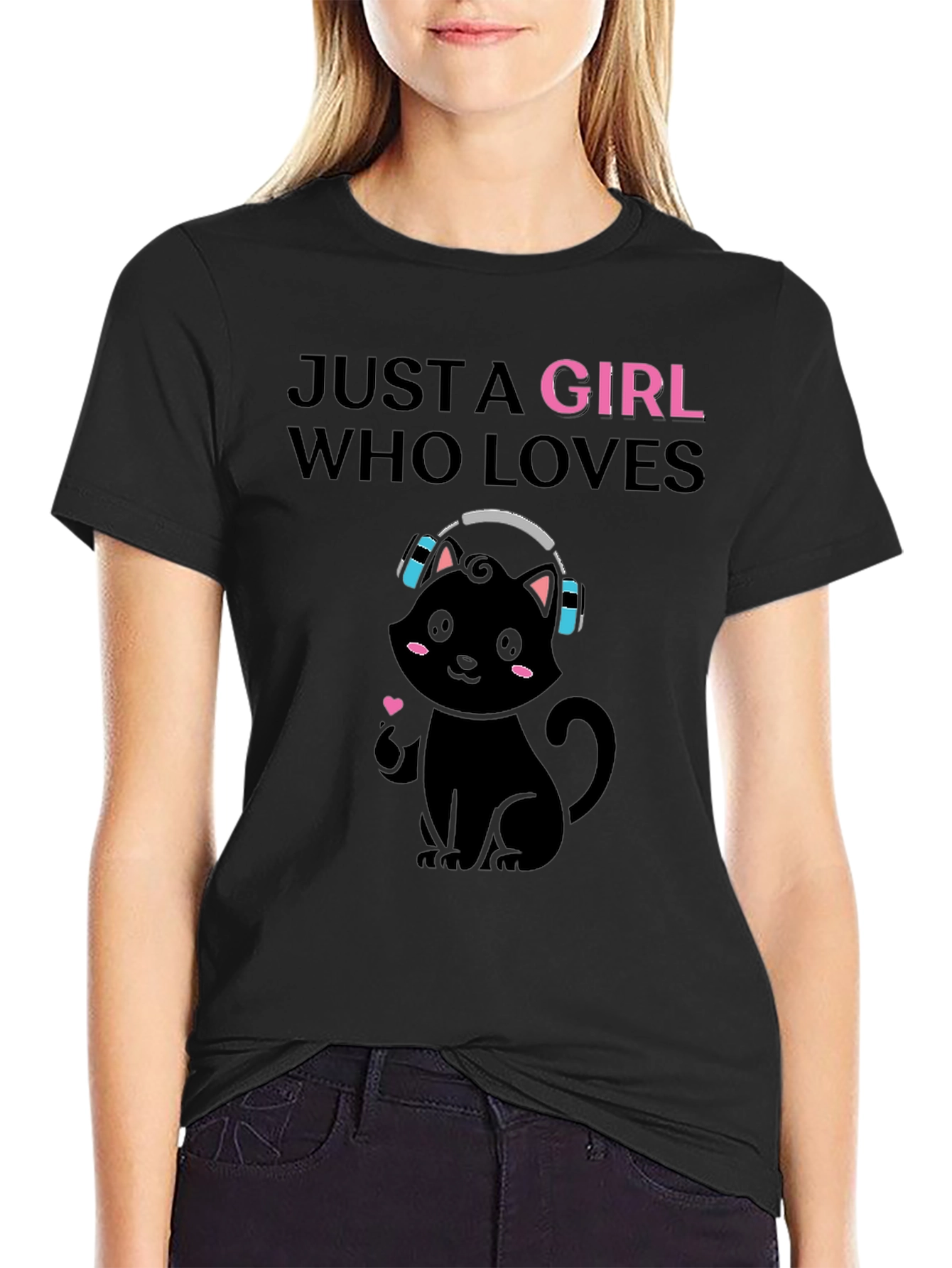 Just A Girl Who Loves Cats T-Shirt