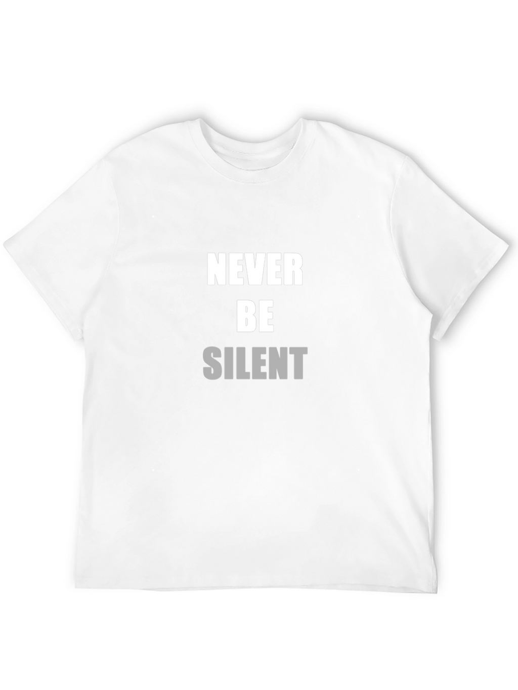 Never Be Silent Black T-Shirt