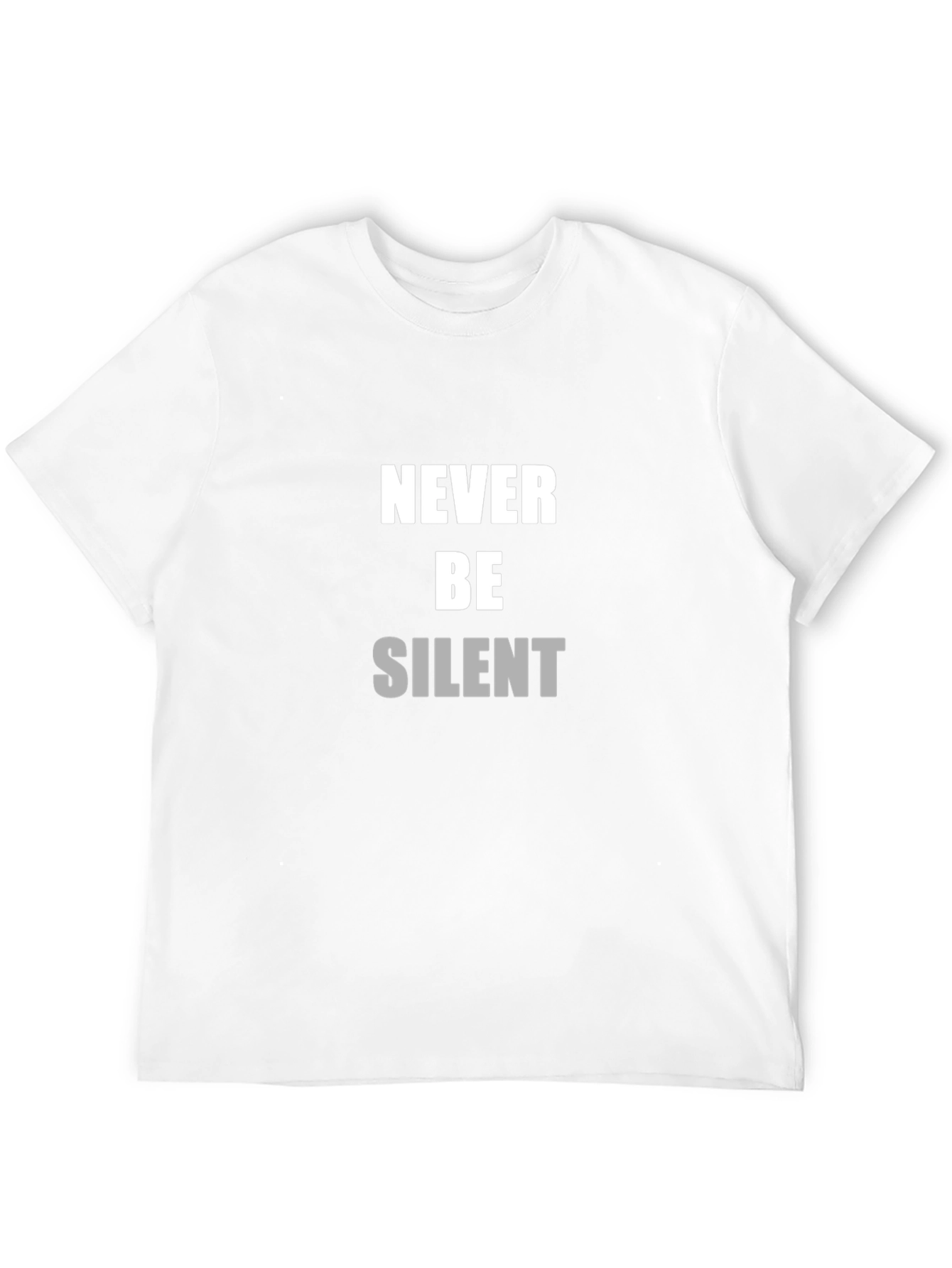 Never Be Silent Black T-Shirt