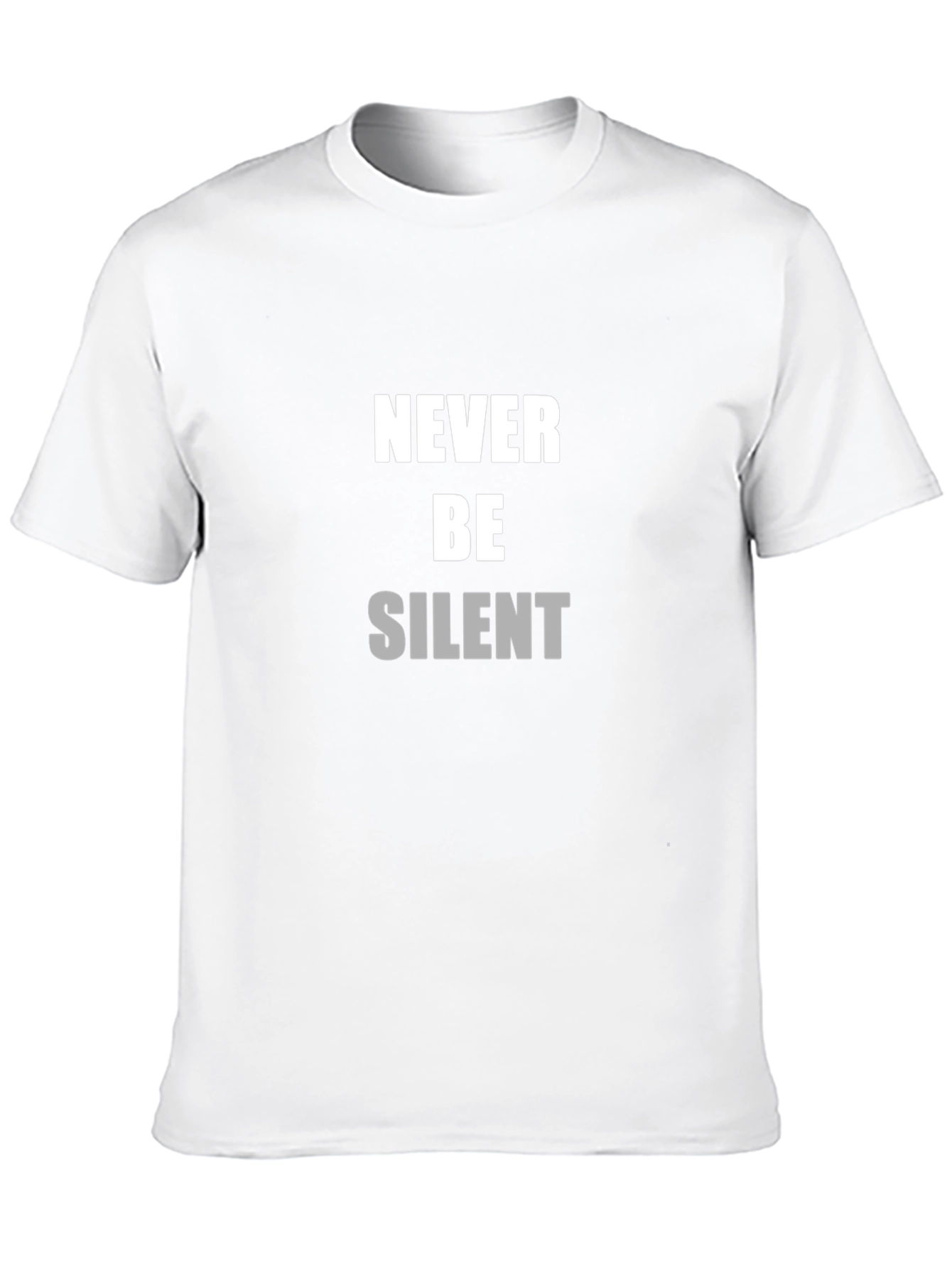 Never Be Silent Black T-Shirt