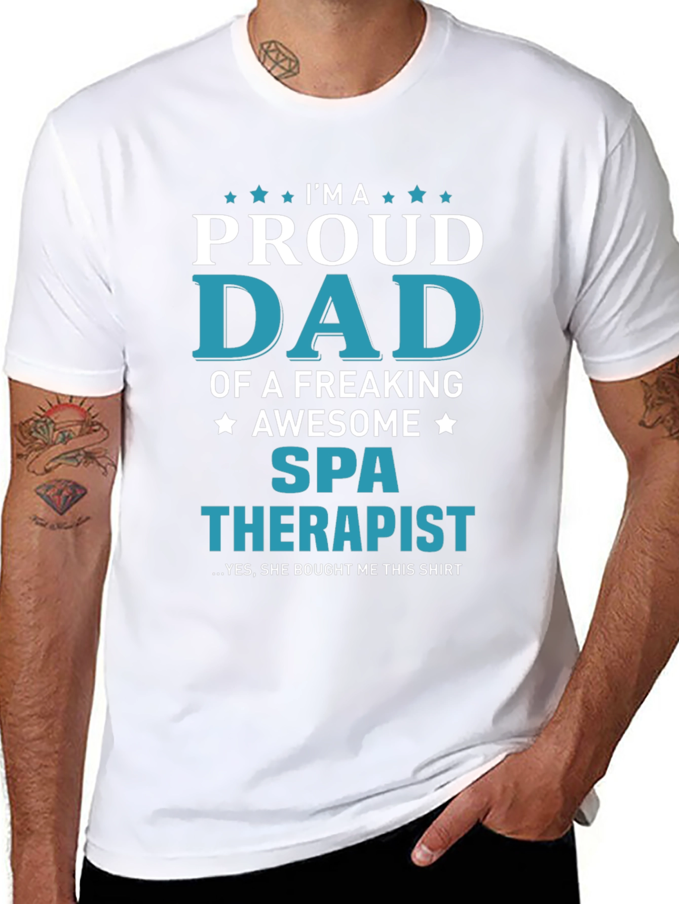 Proud Dad of a Spa Therapist T-Shirt