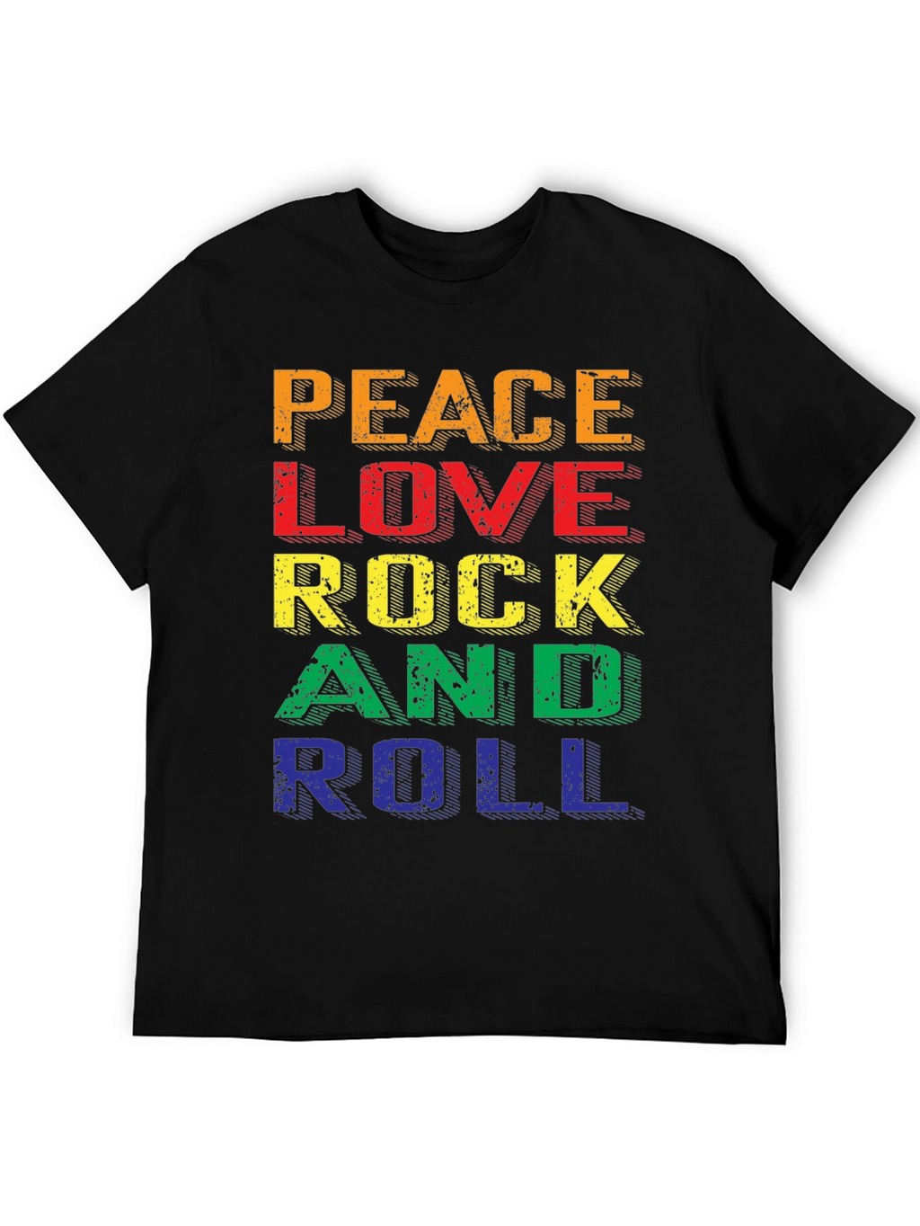 Peace Love Rock & Roll Graphic Tee