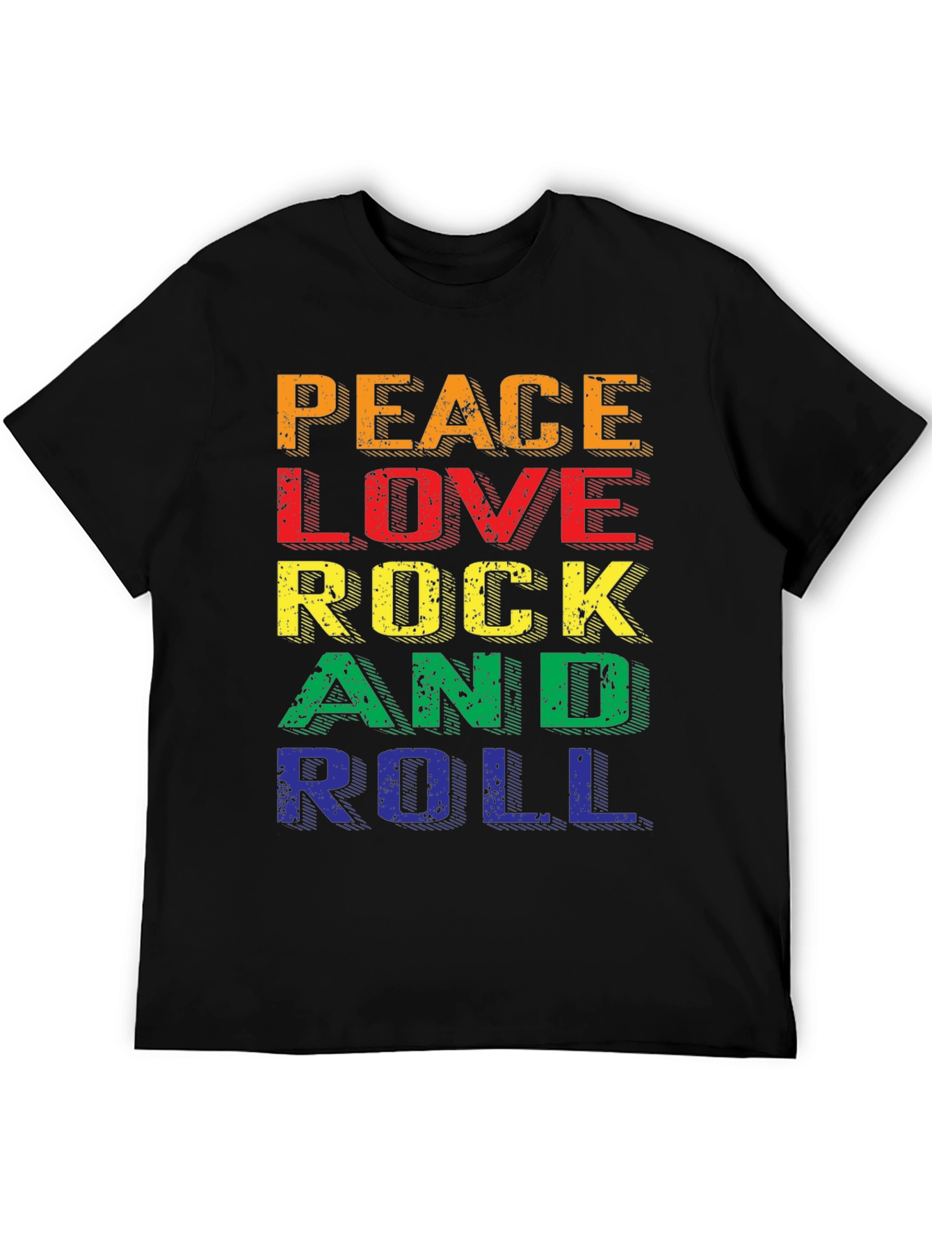 Peace Love Rock & Roll Graphic Tee