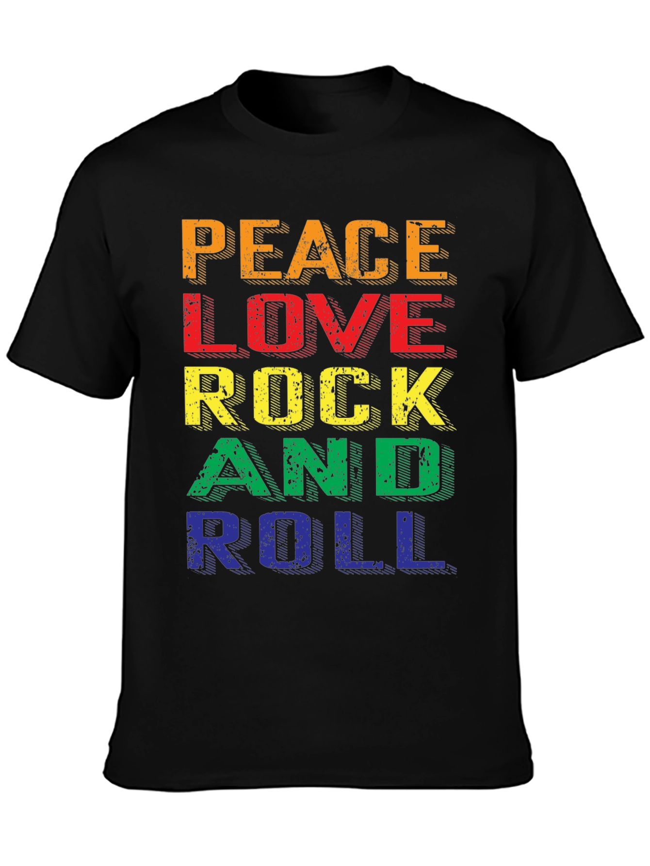 Peace Love Rock & Roll Graphic Tee