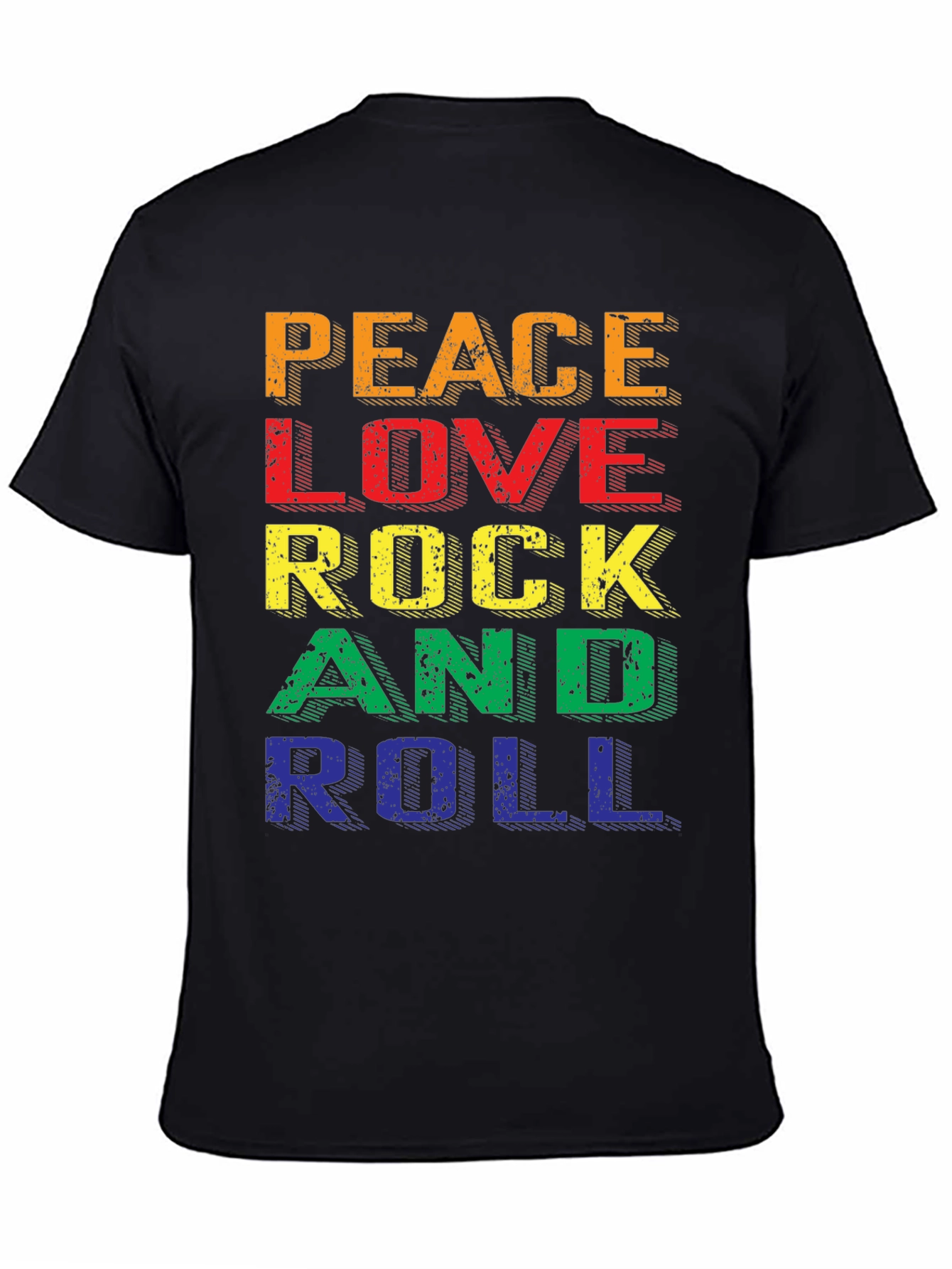 Peace Love Rock & Roll Graphic Tee