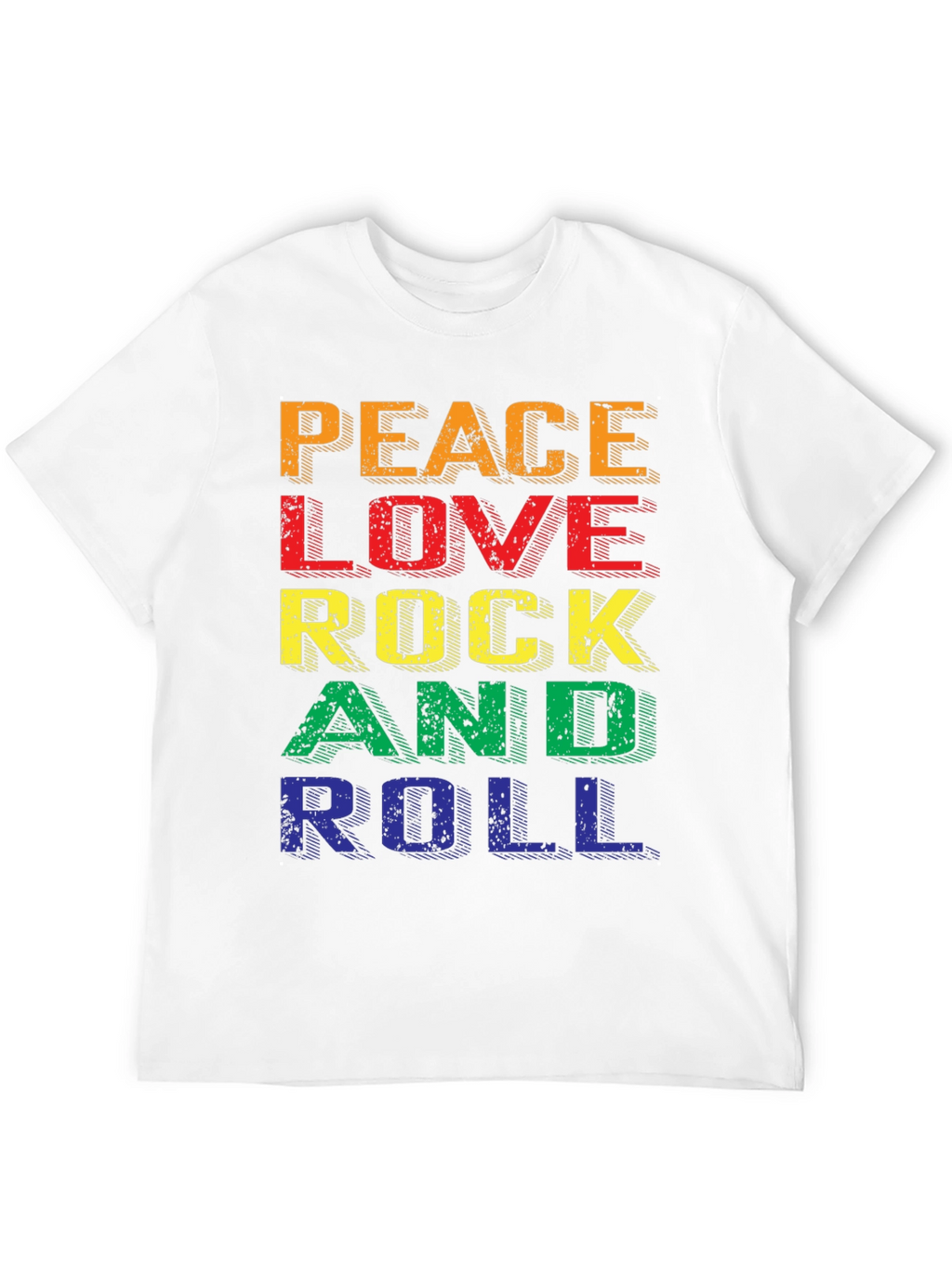 Peace Love Rock & Roll Graphic Tee